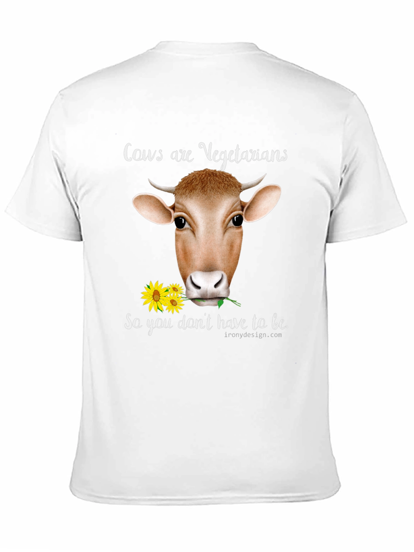 Cow Vegetarian T-Shirt - Unisex Cotton Tee