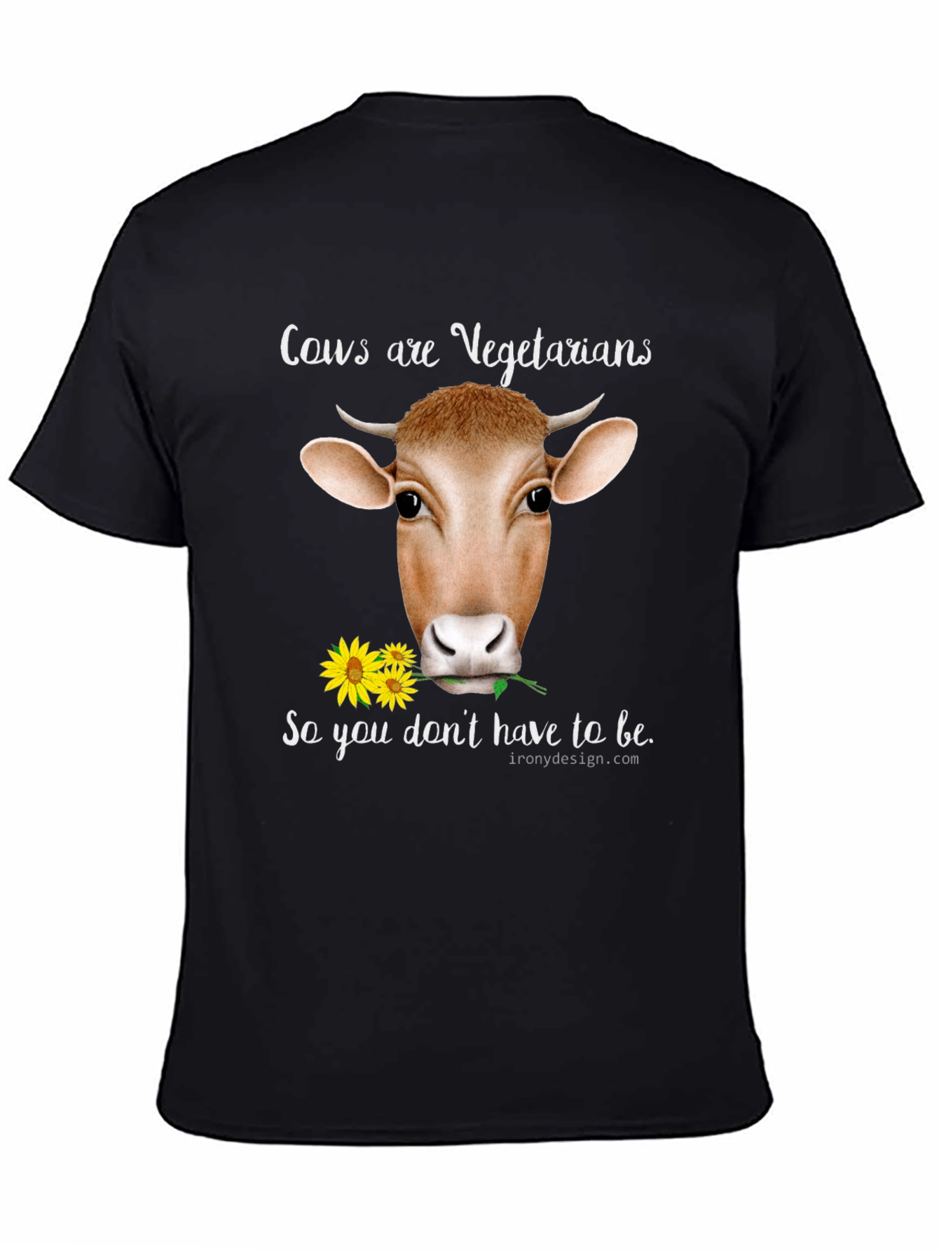 Cow Vegetarian T-Shirt - Unisex Cotton Tee