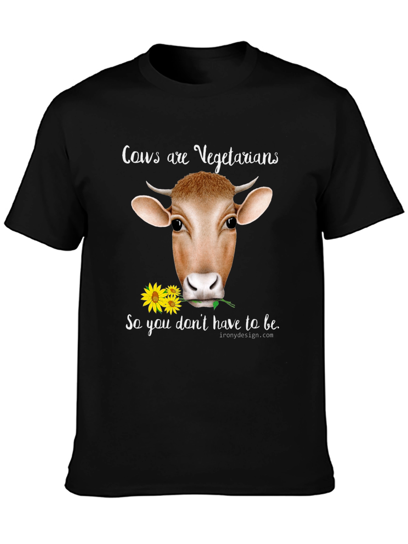 Cow Vegetarian T-Shirt - Unisex Cotton Tee