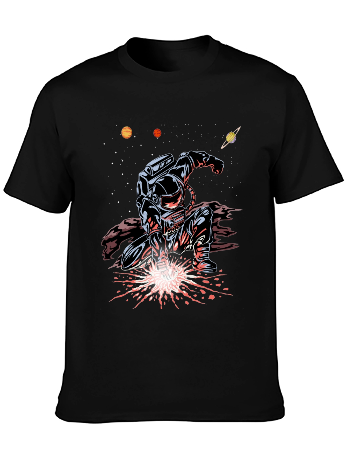 Astronaut Welder Graphic Tee