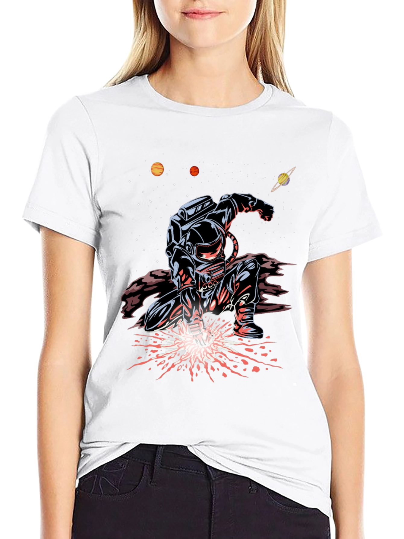Astronaut Welder Graphic Tee