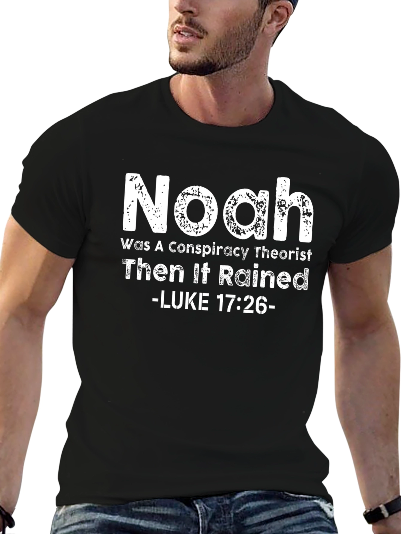 Noah Conspiracy Theorist Black T-Shirt