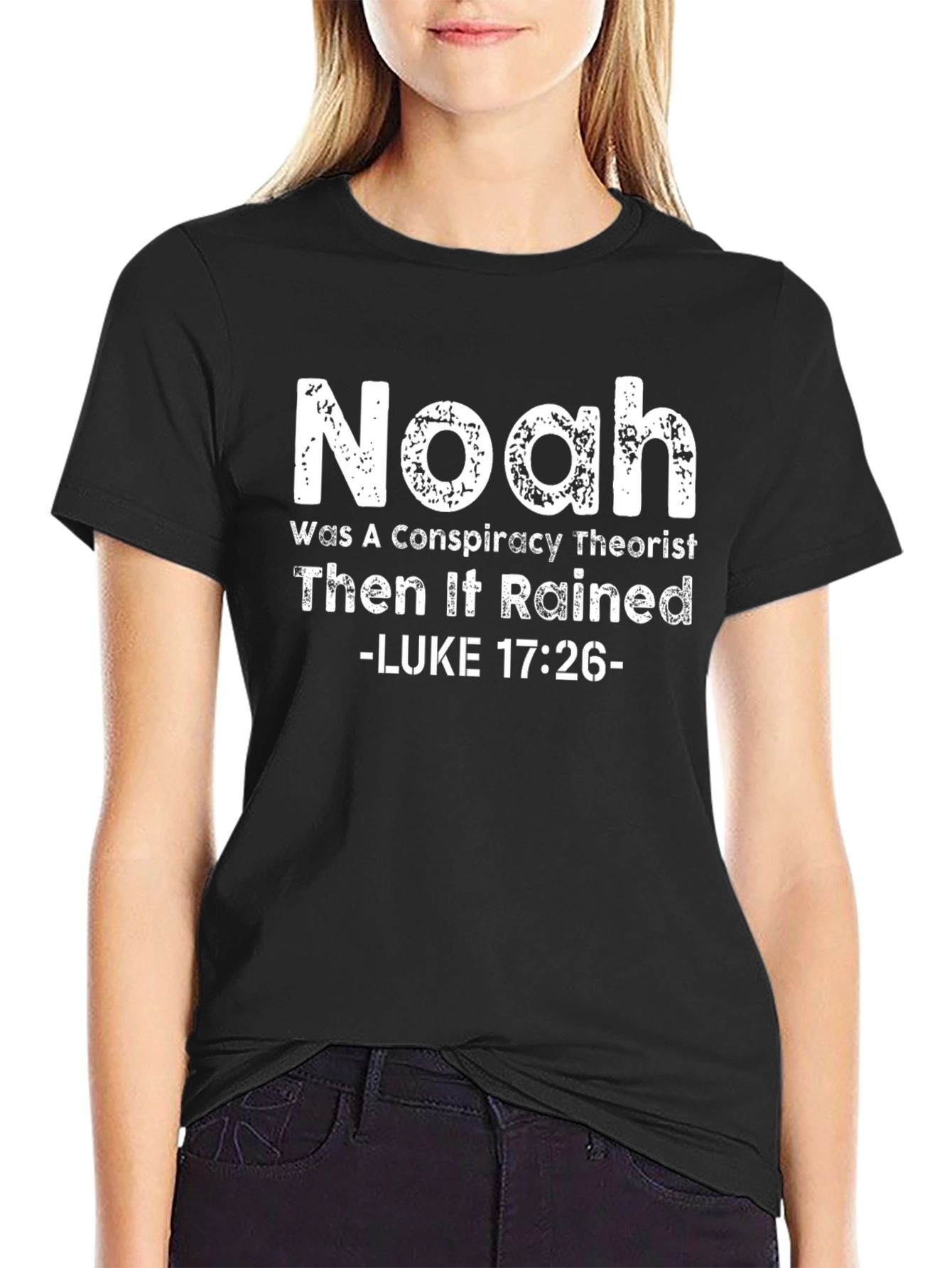 Noah Conspiracy Theorist Black T-Shirt