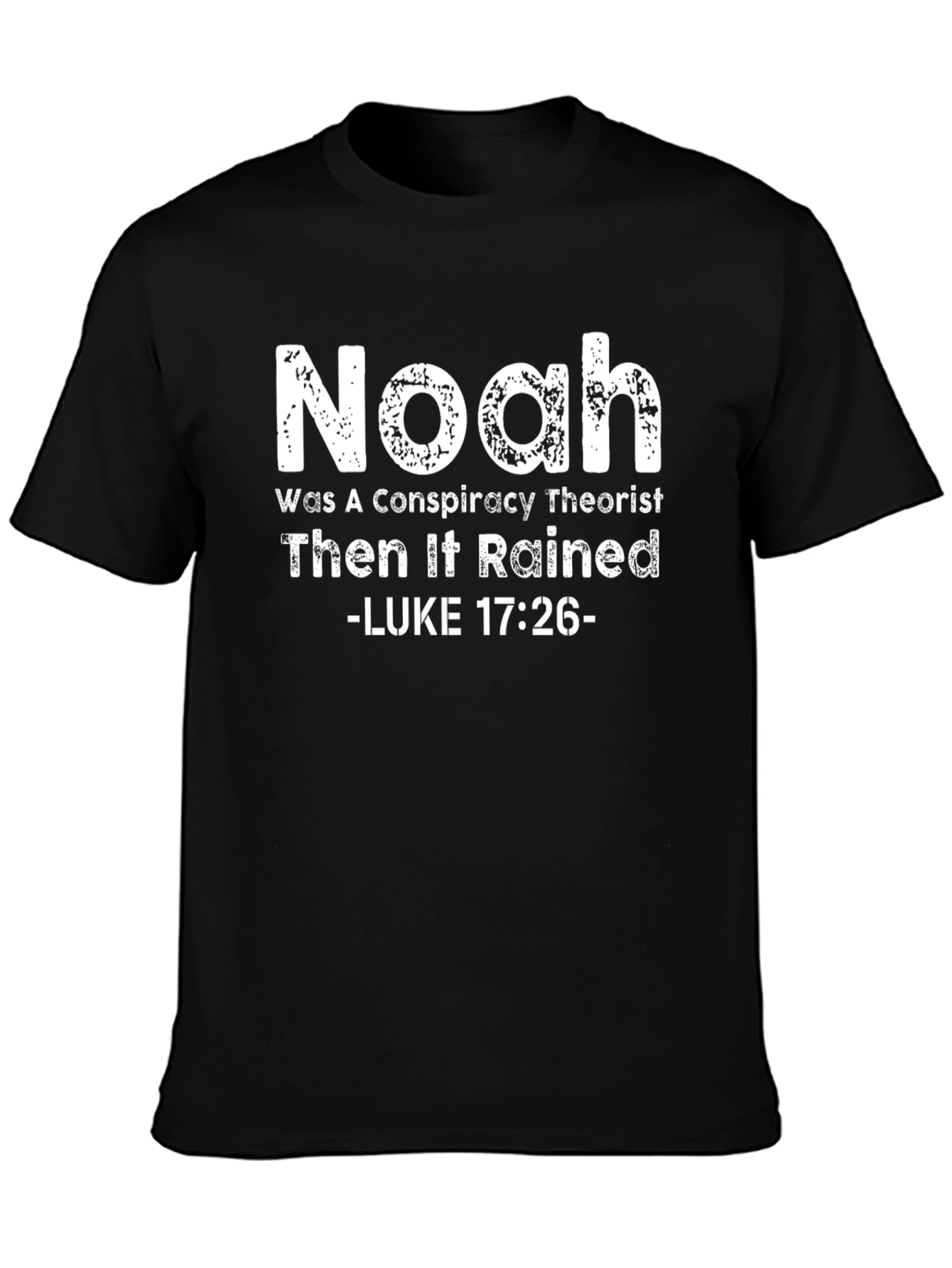 Noah Conspiracy Theorist Black T-Shirt