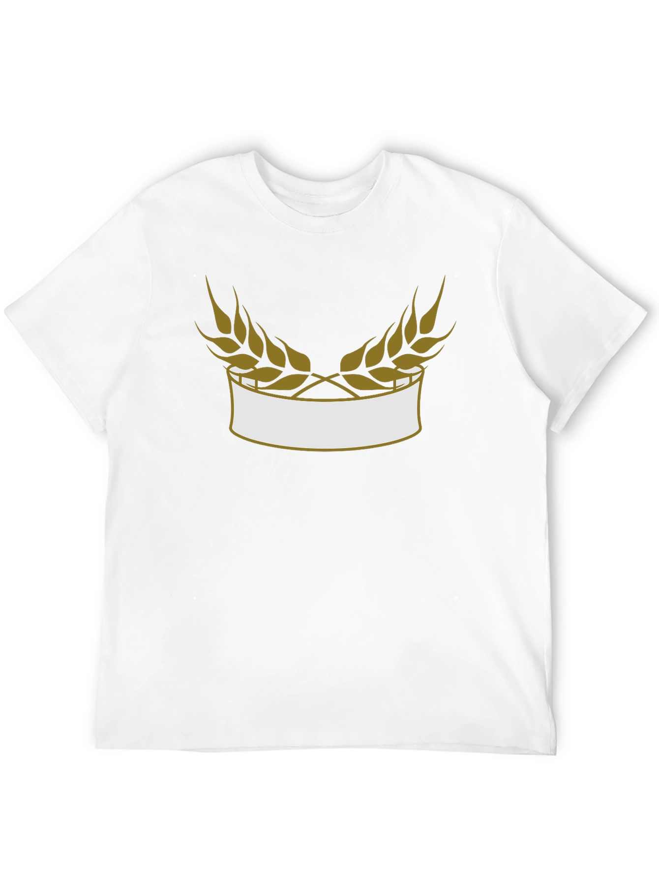 Wheat Laurel Black Tee