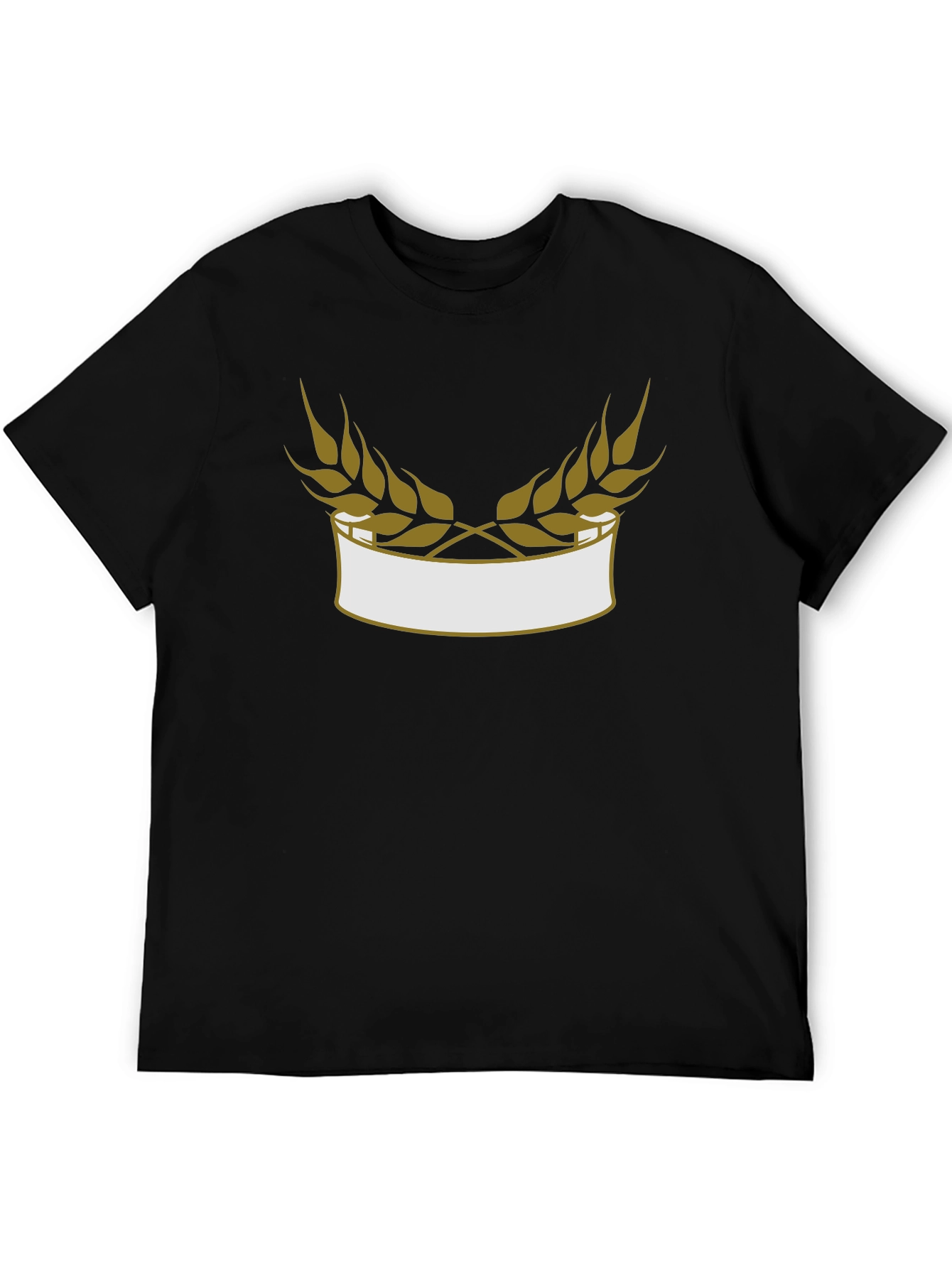 Wheat Laurel Black Tee