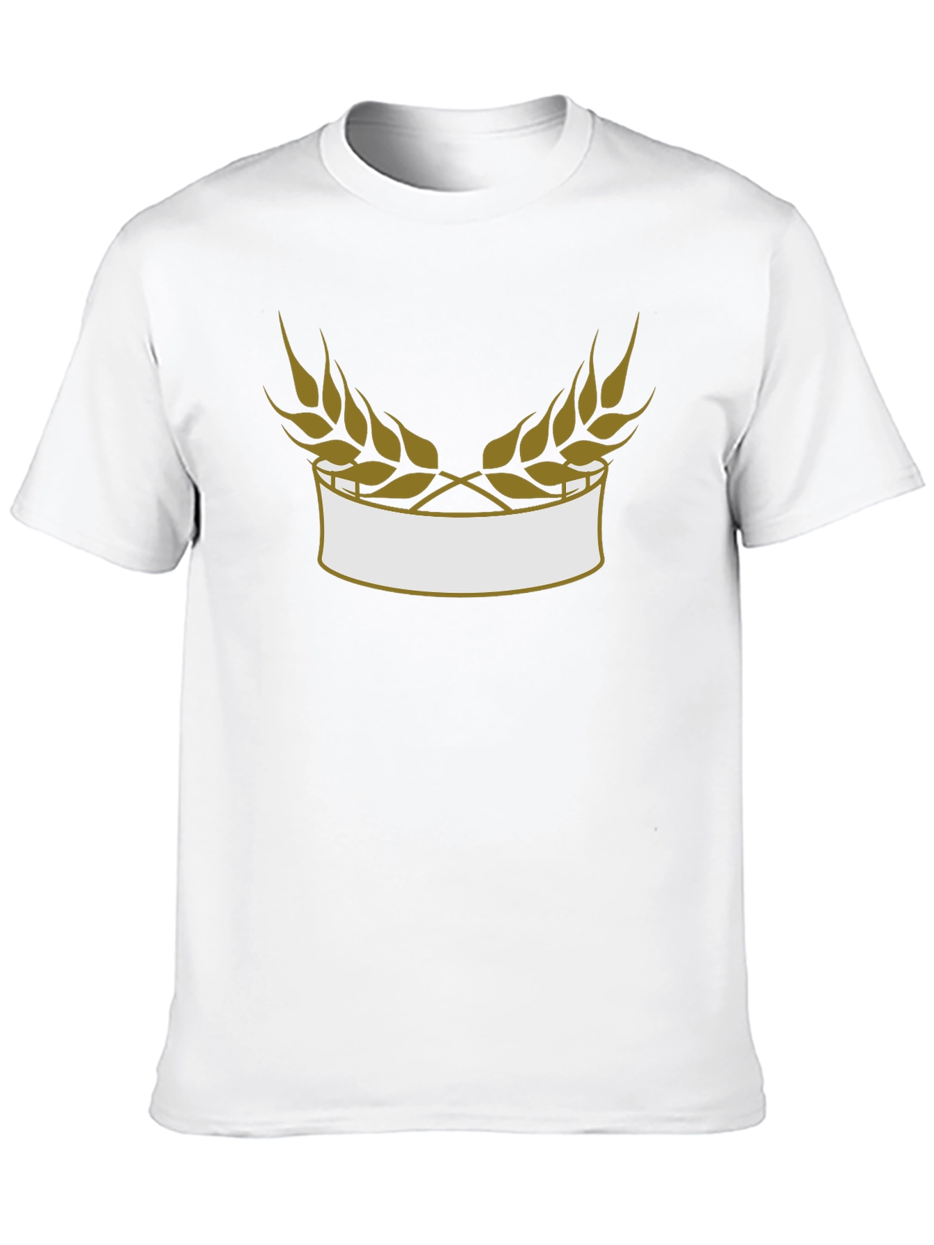 Wheat Laurel Black Tee