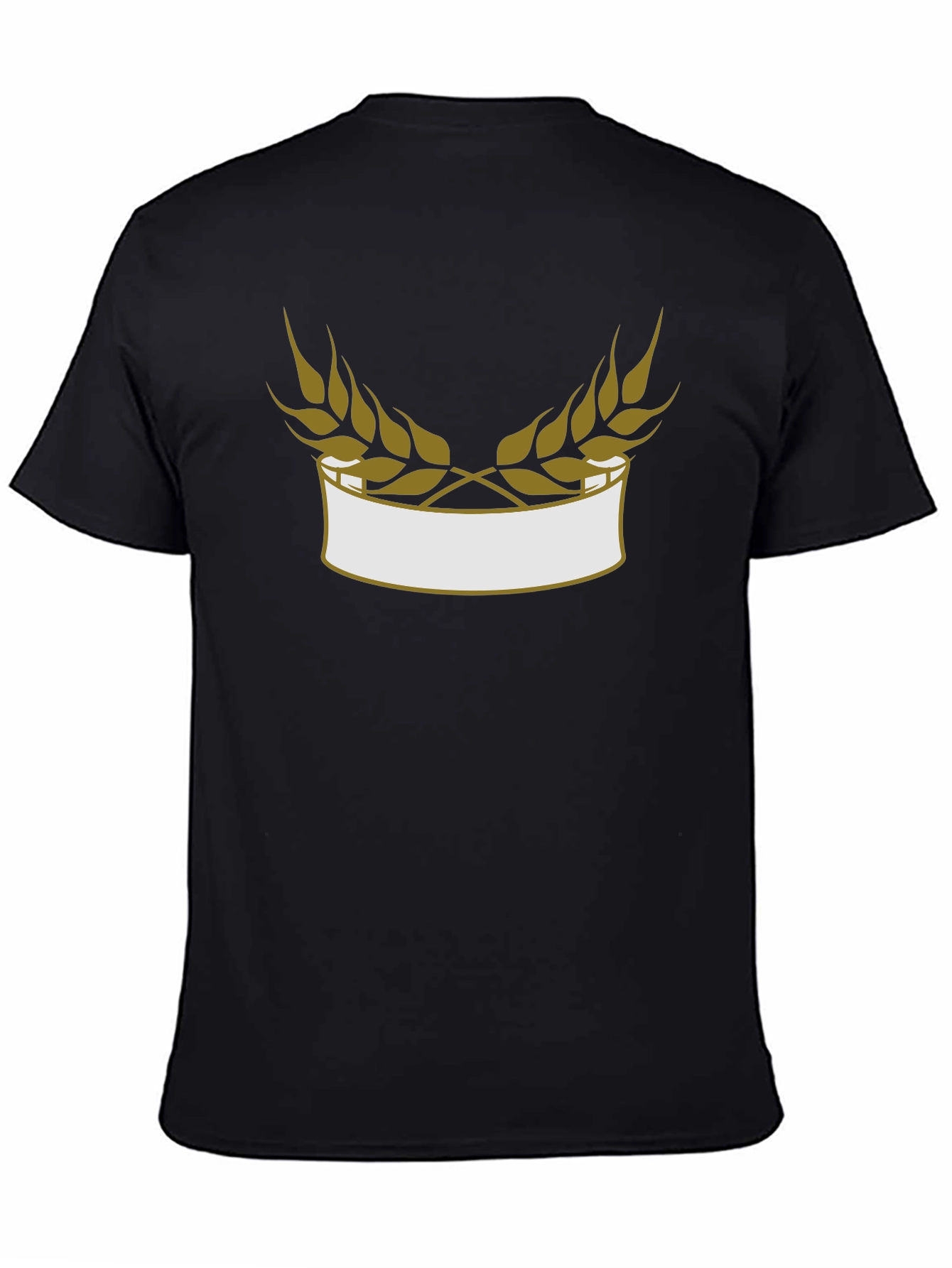 Wheat Laurel Black Tee