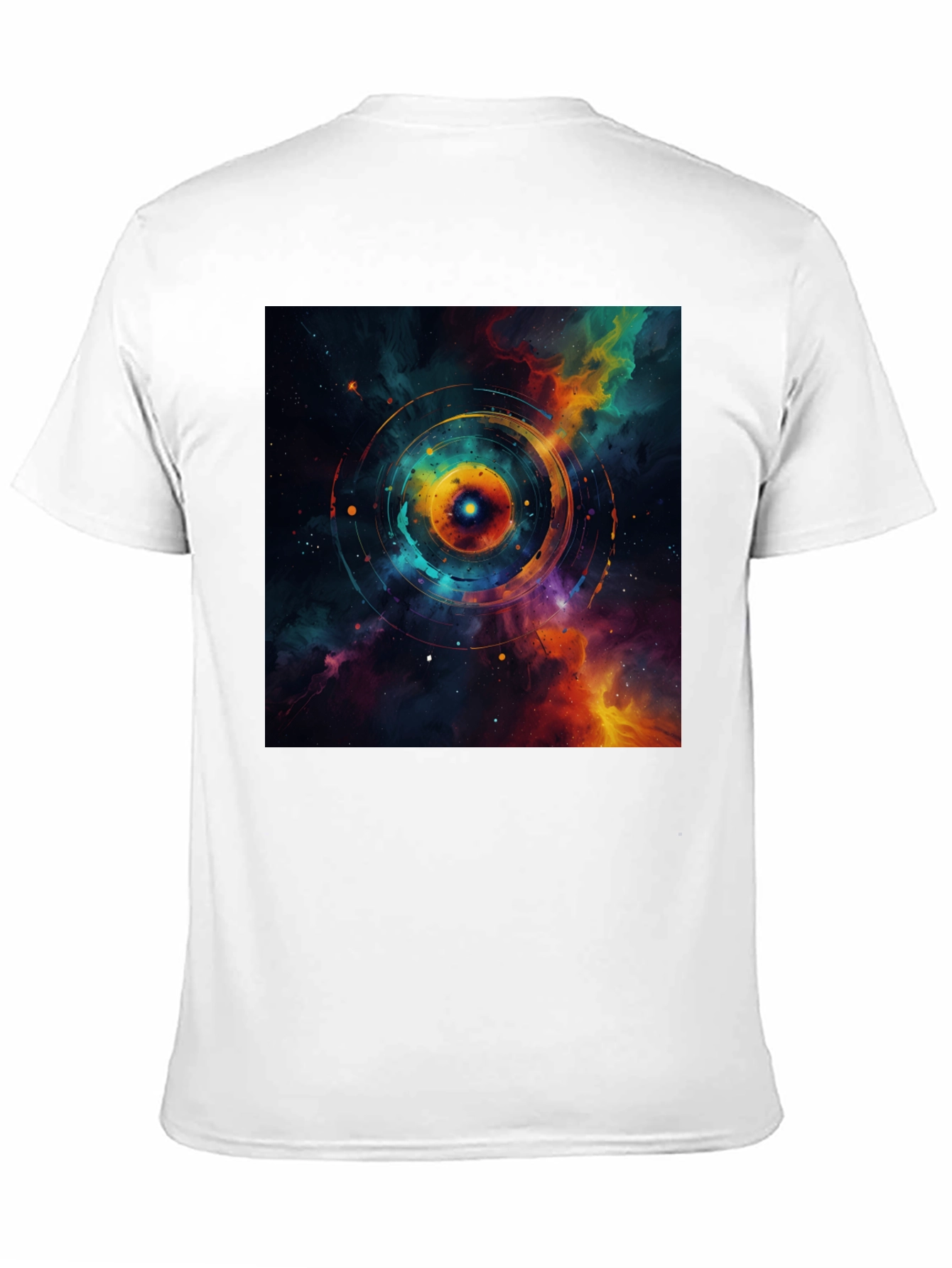 Nebula Galaxy Graphic Black T-Shirt