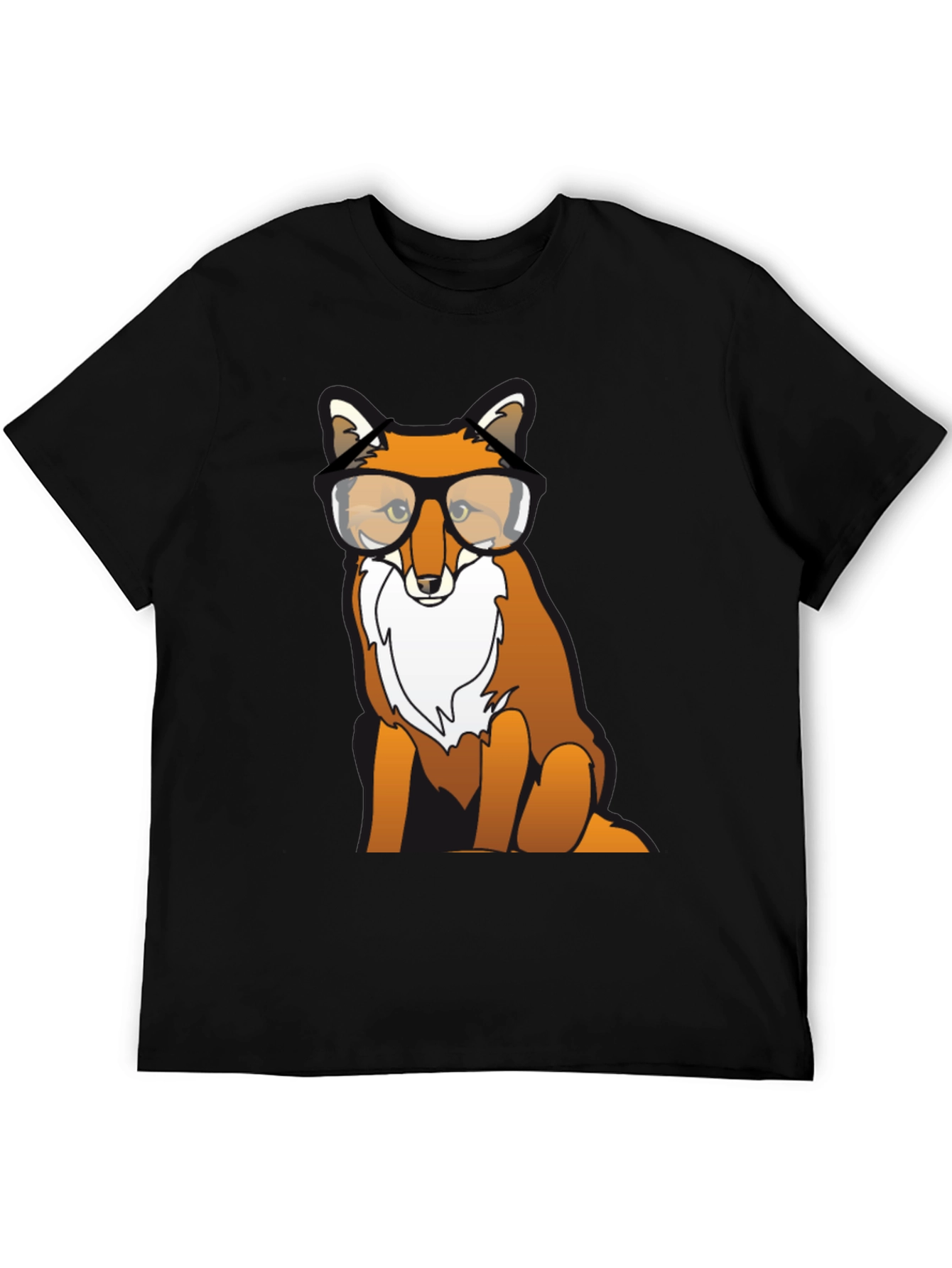 Fox with Glasses Graphic T-Shirt