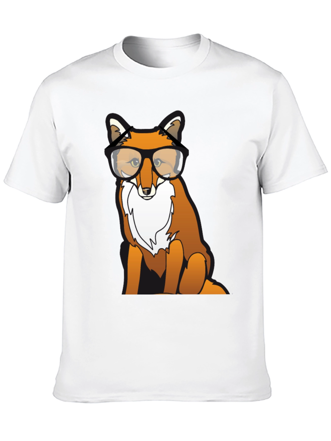 Fox with Glasses Graphic T-Shirt