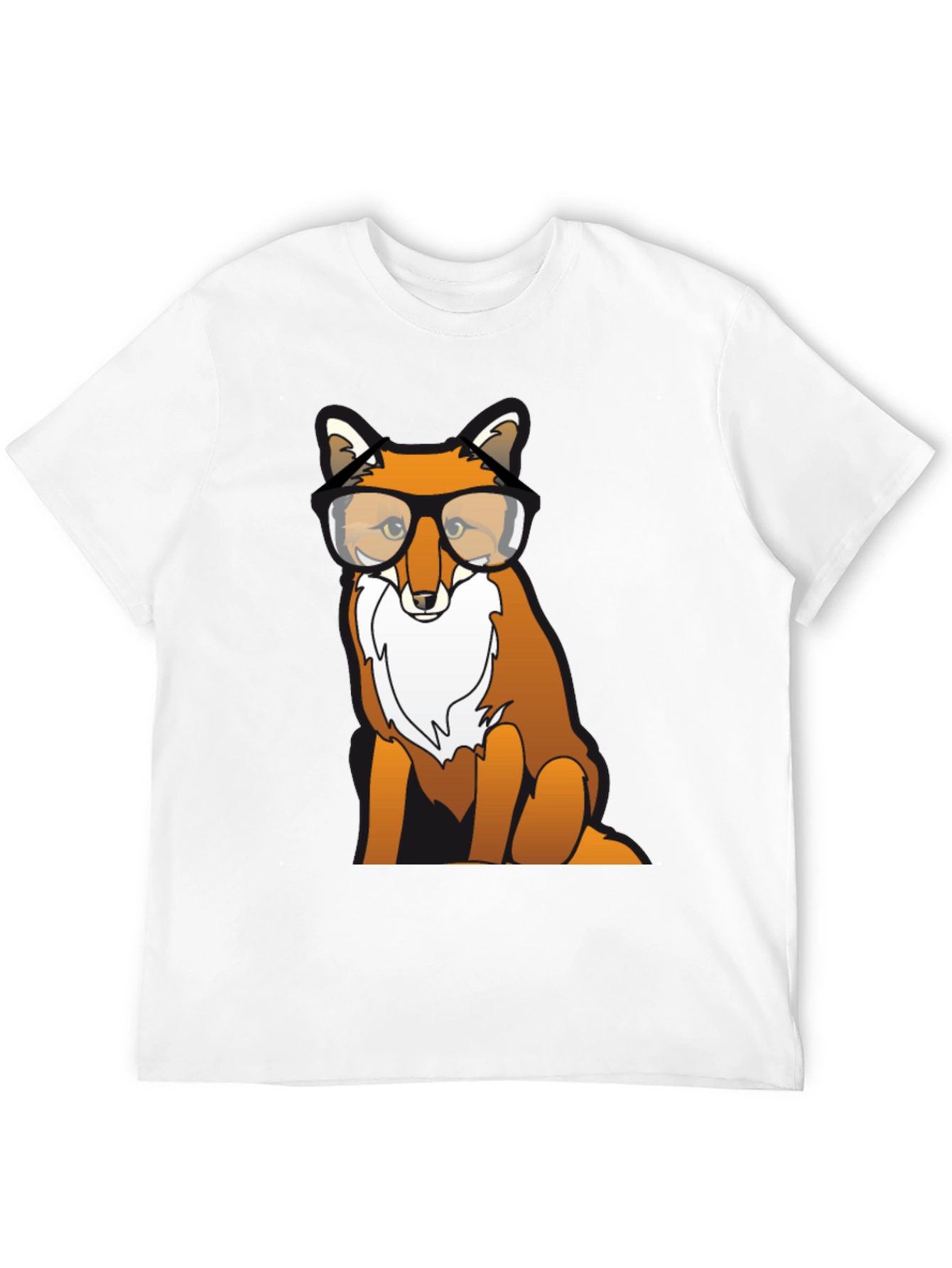 Fox with Glasses Graphic T-Shirt