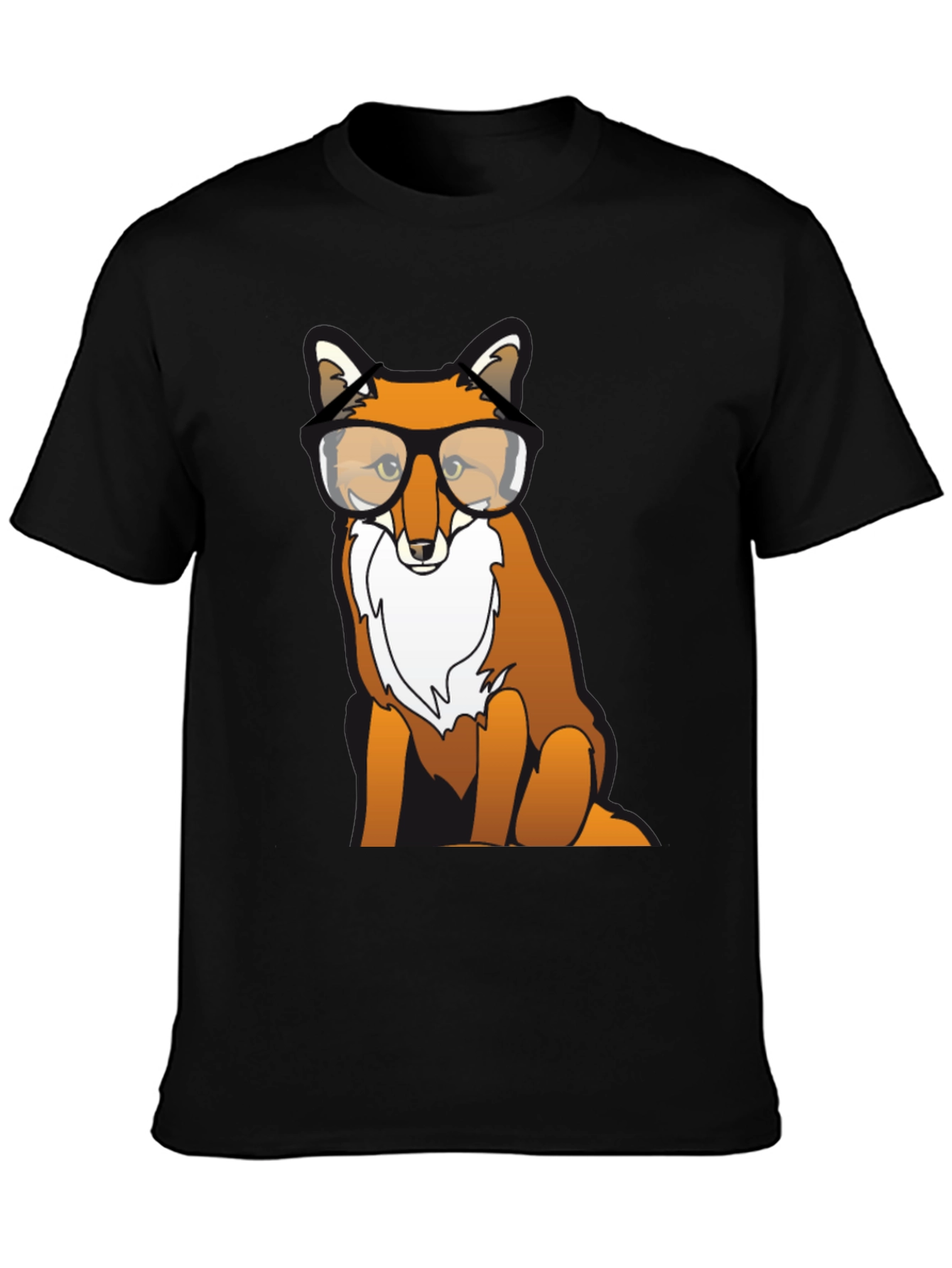 Fox with Glasses Graphic T-Shirt