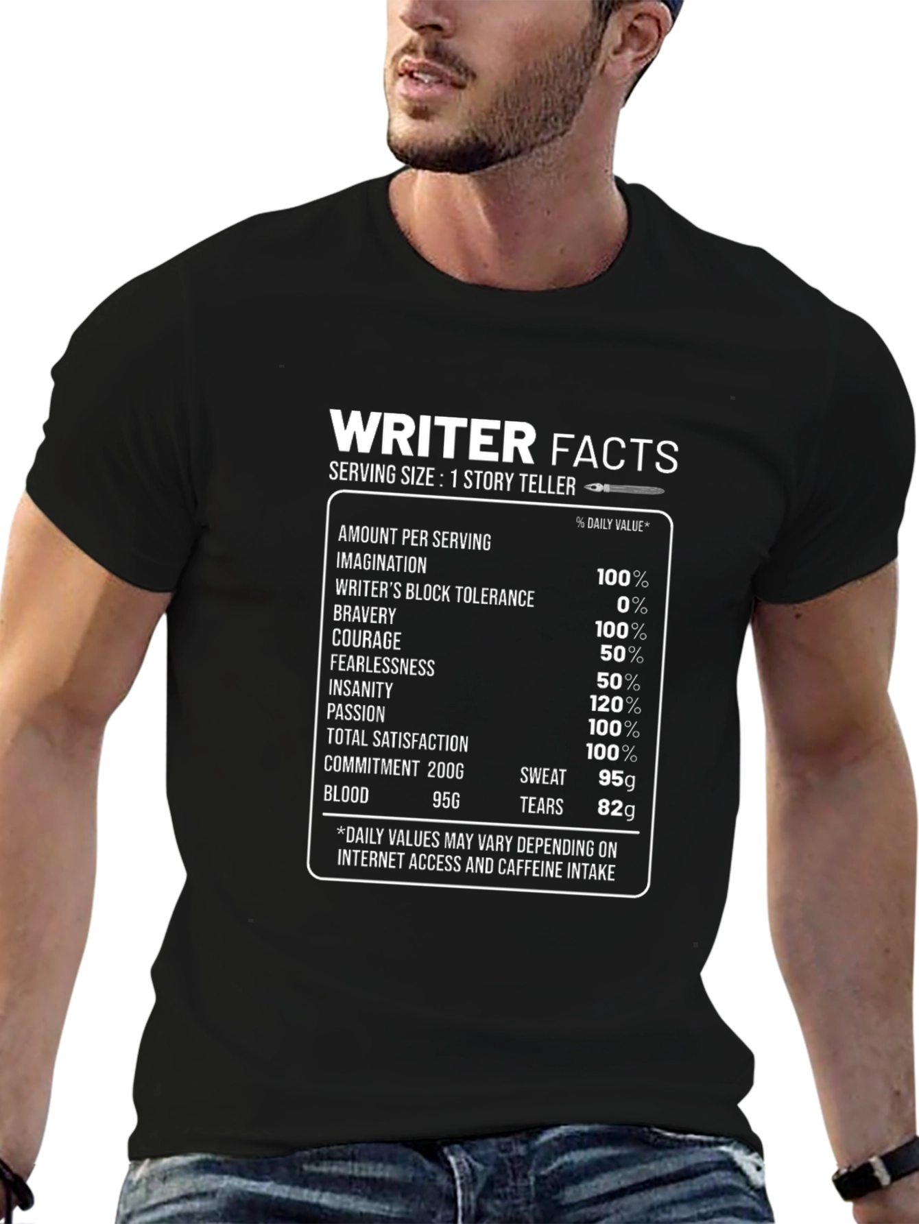 Writer Facts Graphic Novelty T-Shirt