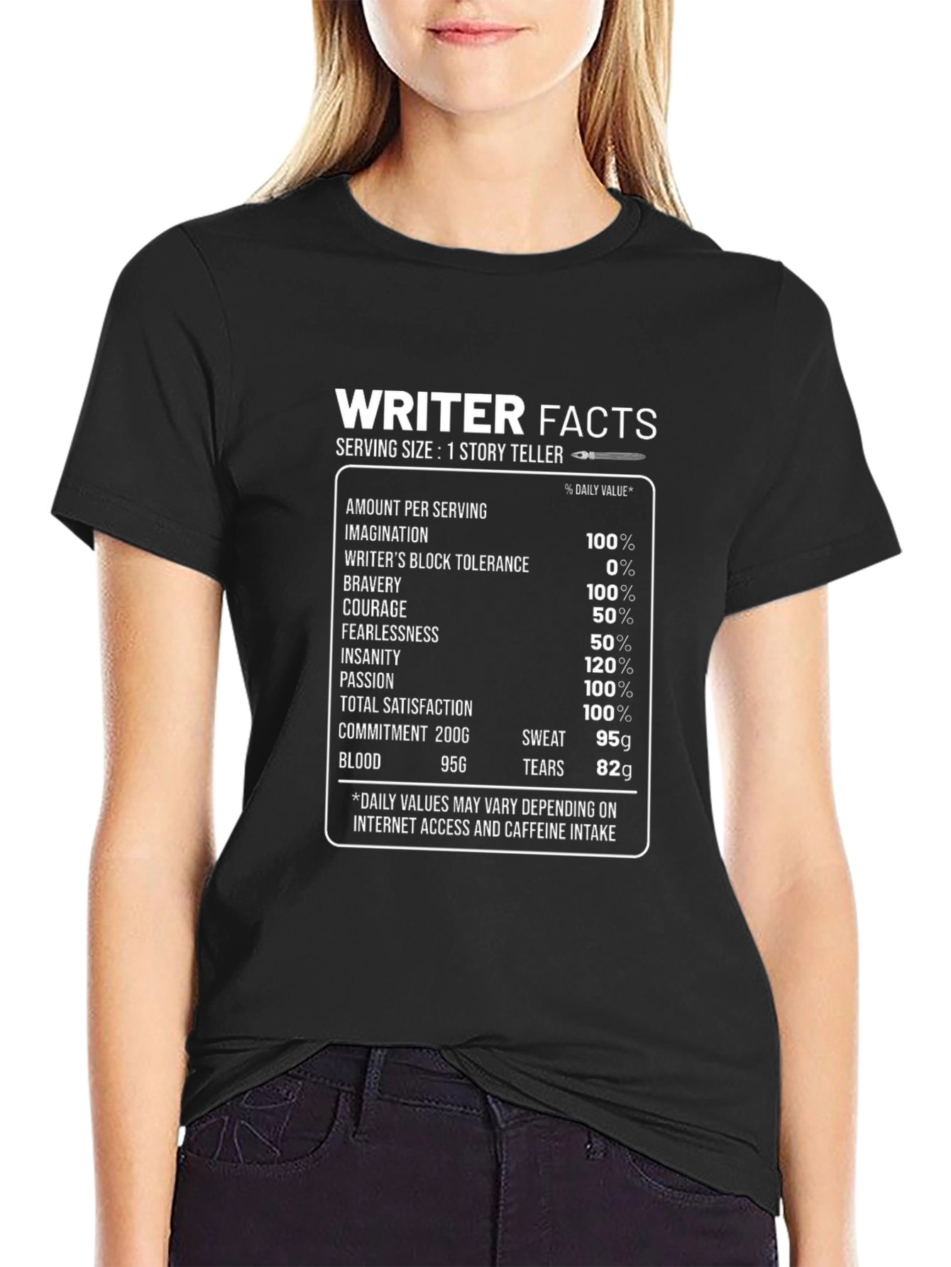 Writer Facts Graphic Novelty T-Shirt