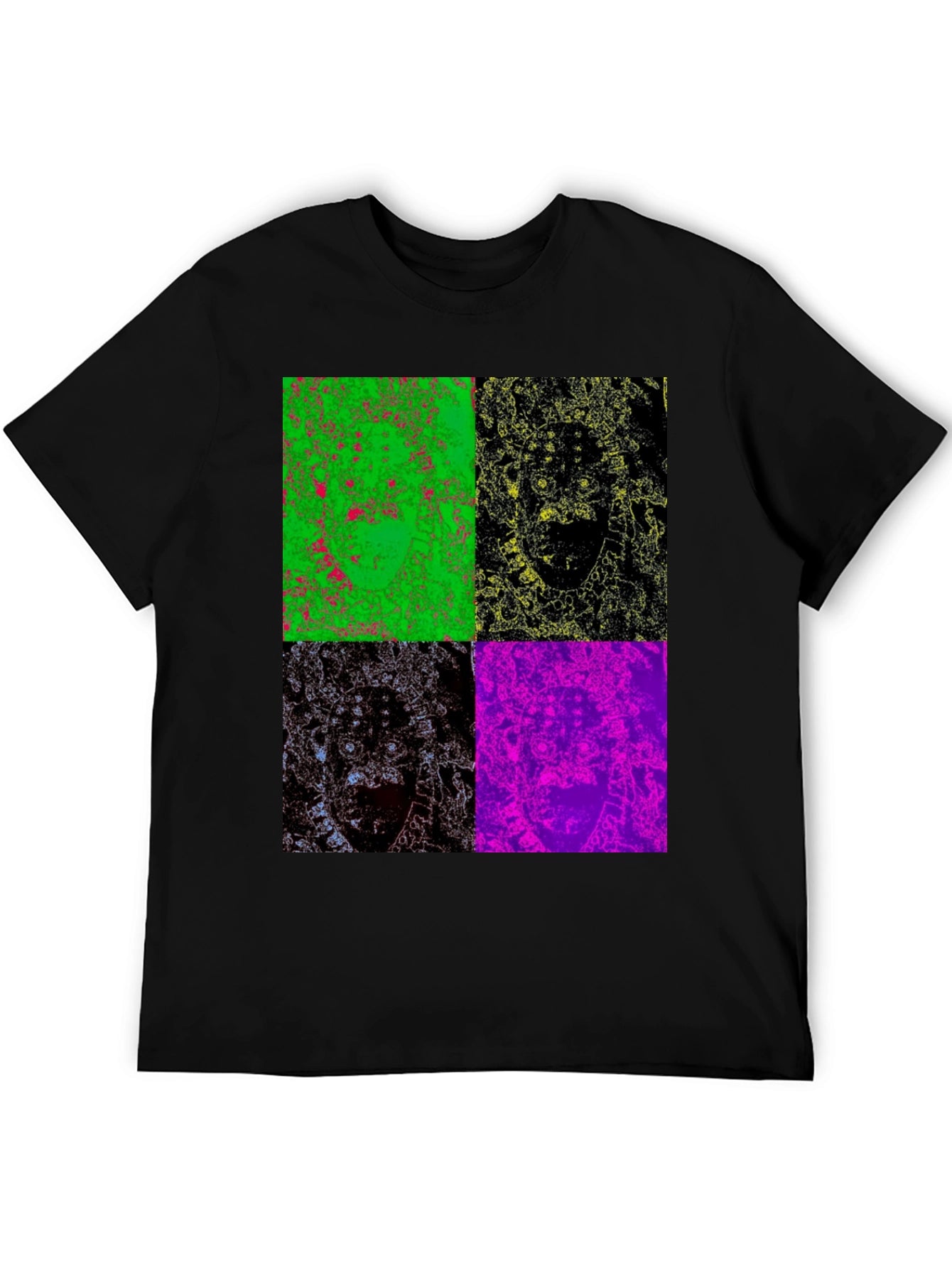 Pop Art Face T-Shirt - Bold Graphic Tee