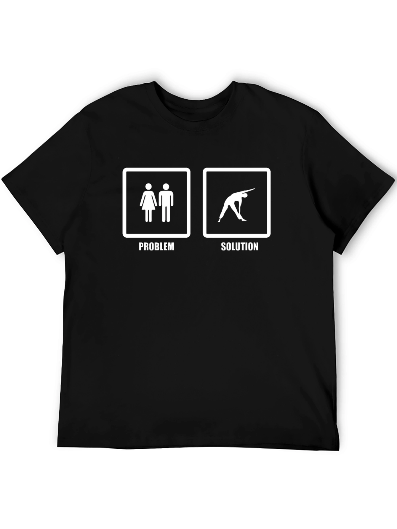 Problem Solution Yoga Black T-Shirt