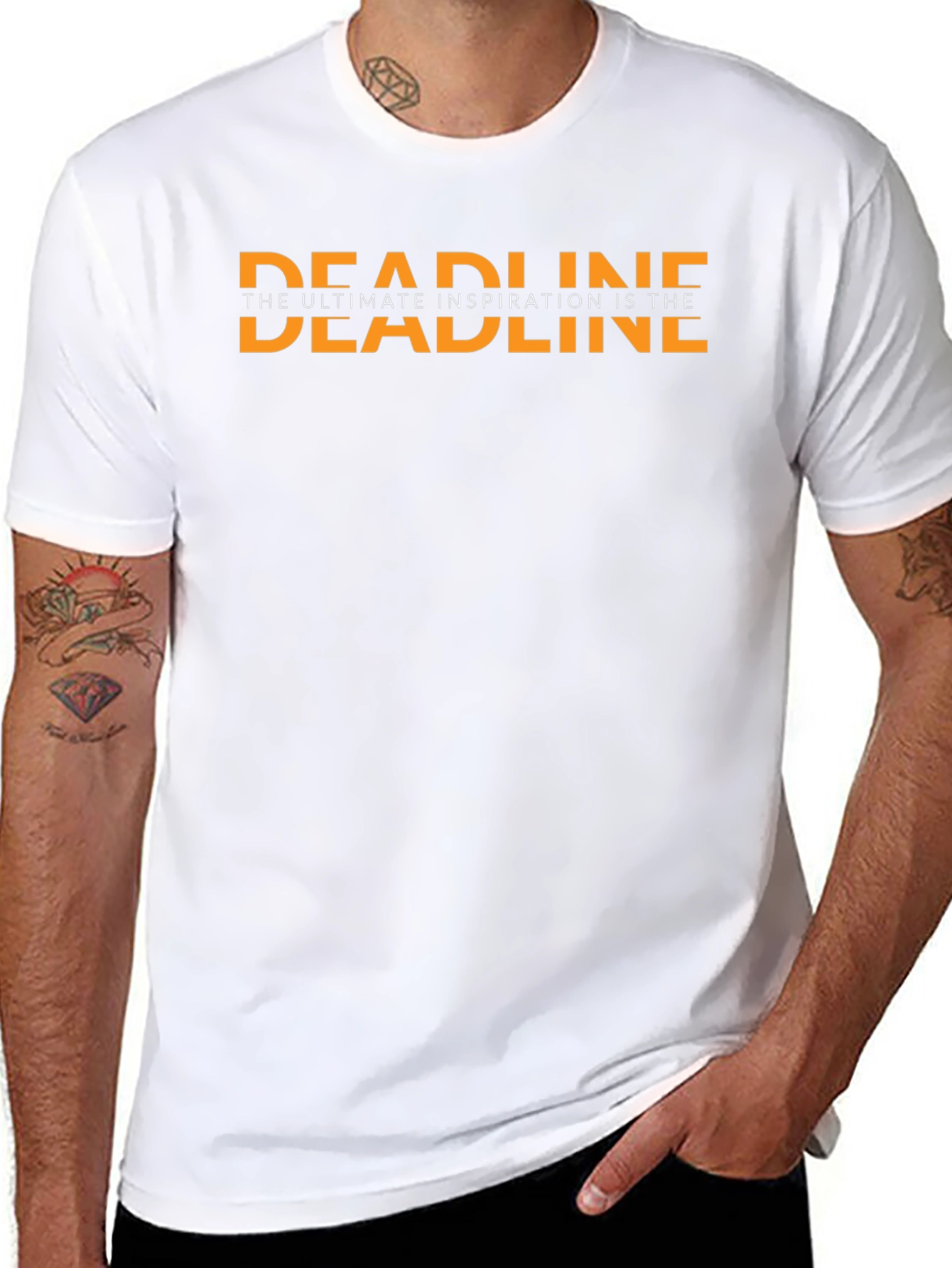 Deadline Inspiration Graphic Tee - Black