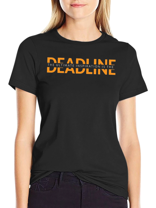 Deadline Inspiration Graphic Tee - Black