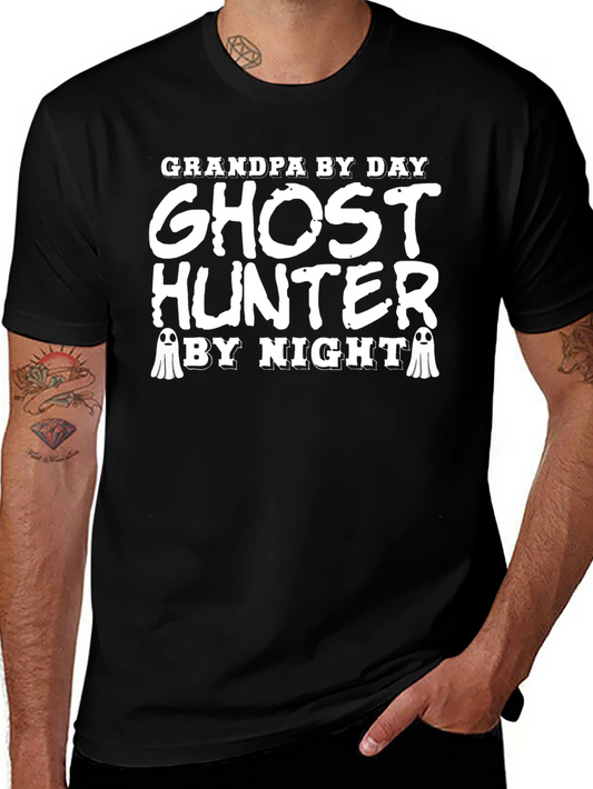 Grandpa Ghost Hunter Black T-Shirt