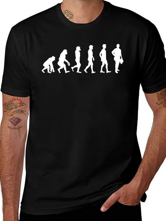 Evolution of the Baseball Player T-Shirt