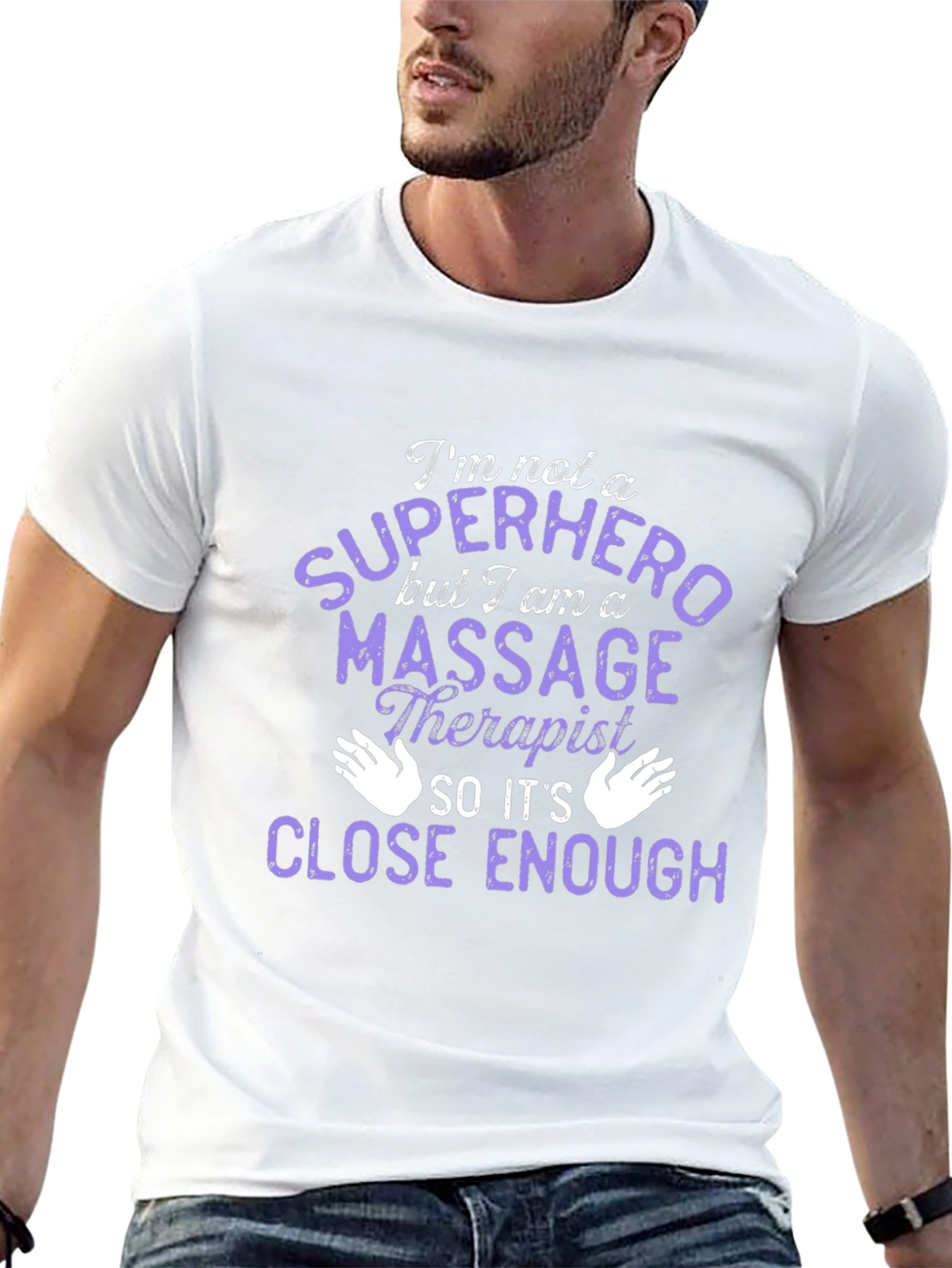 Massage Therapist Superhero T-Shirt - Black