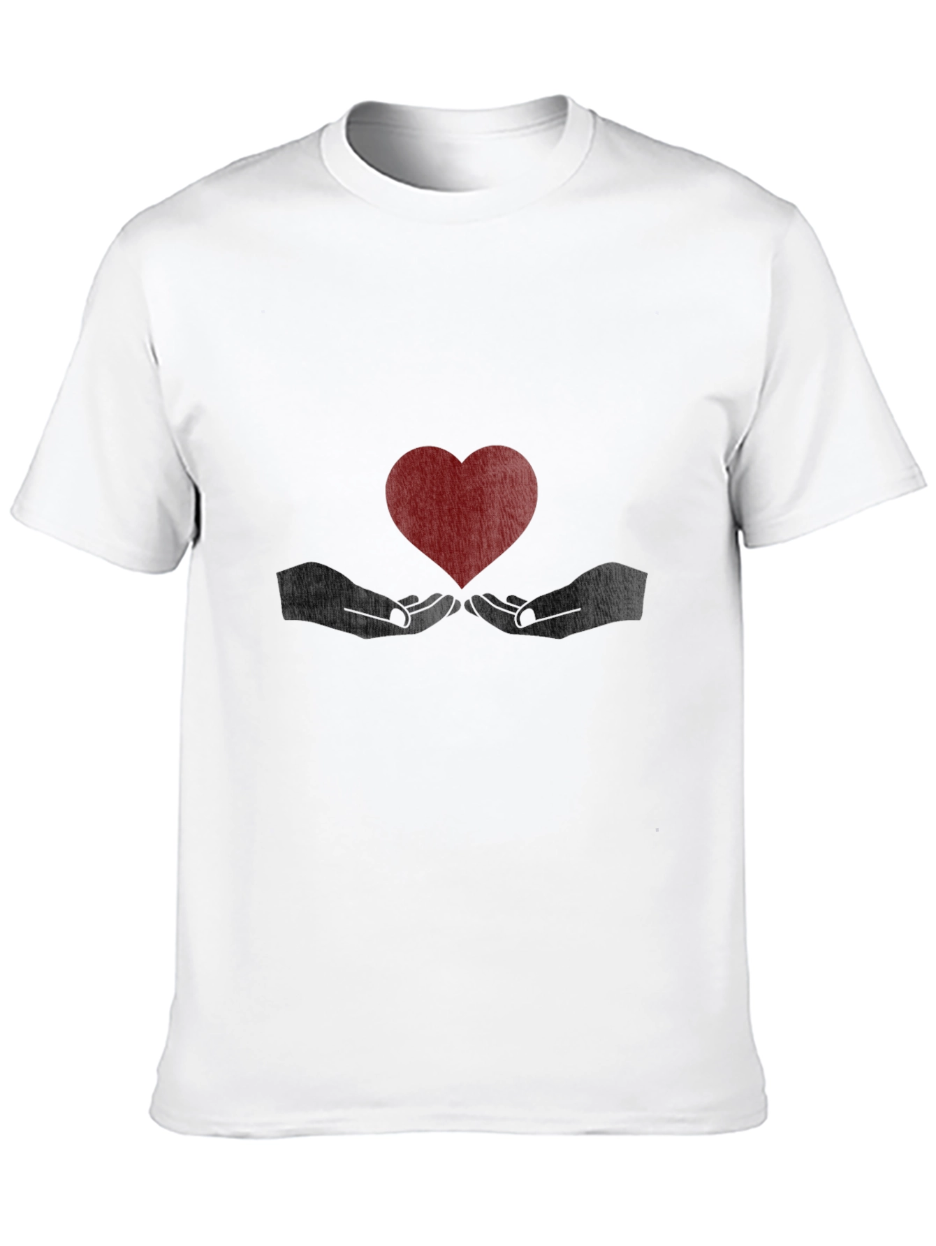 Heart in Hands Graphic Tee - Black T-Shirt