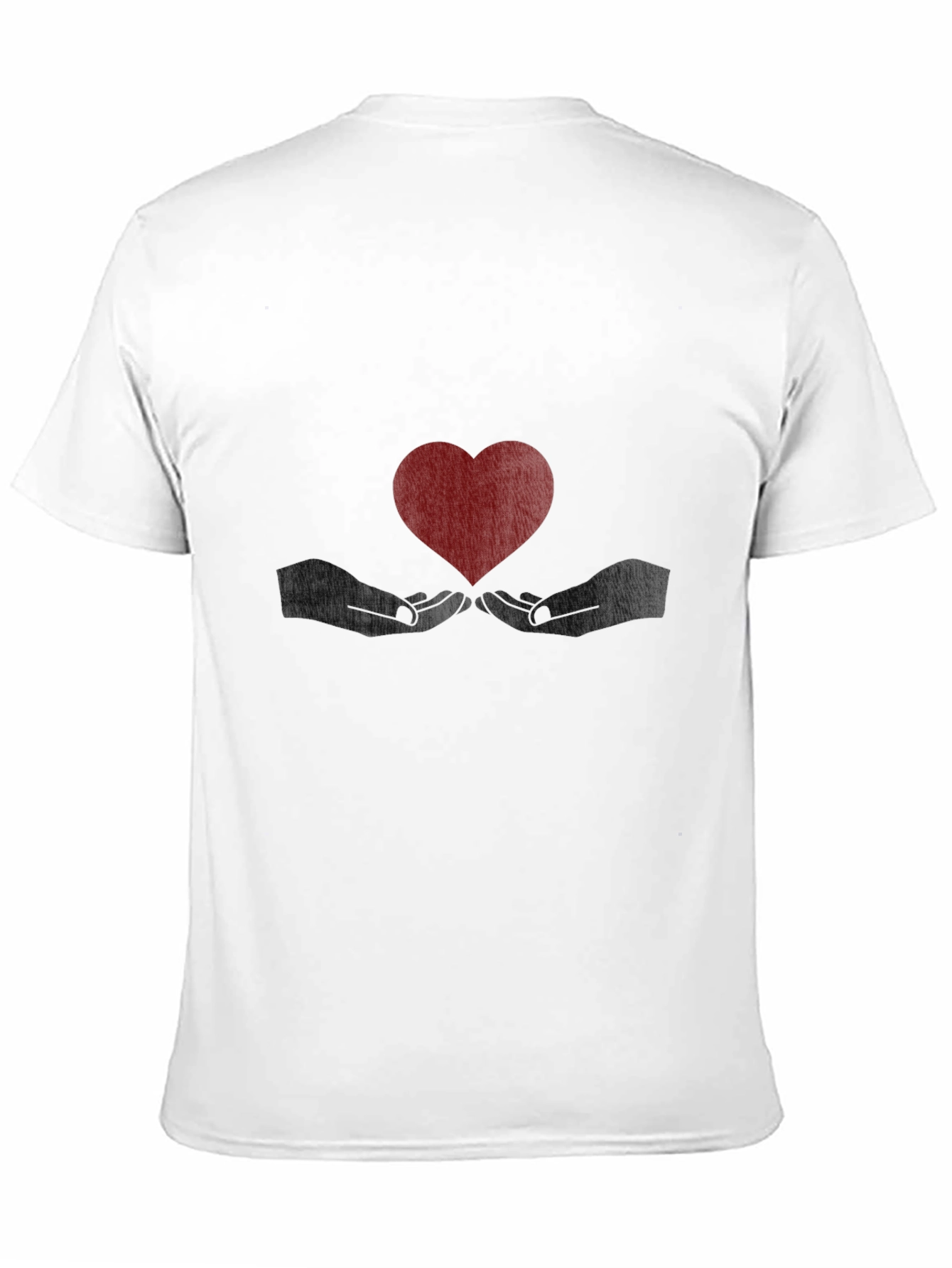 Heart in Hands Graphic Tee - Black T-Shirt