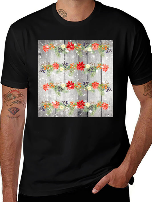 Festive Floral Garland T-Shirt