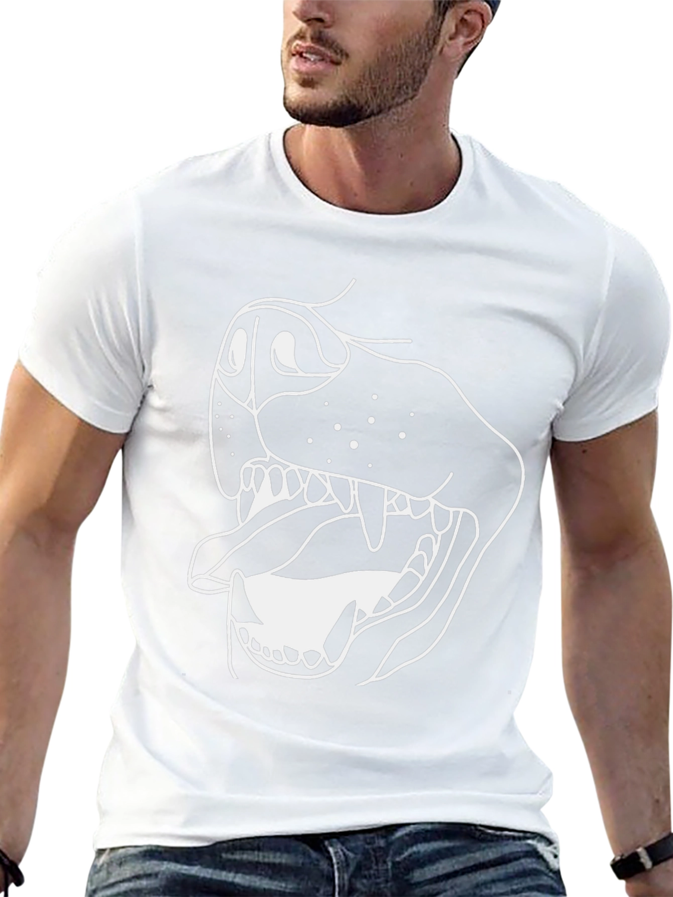 Dog Graphic Tee - Black
