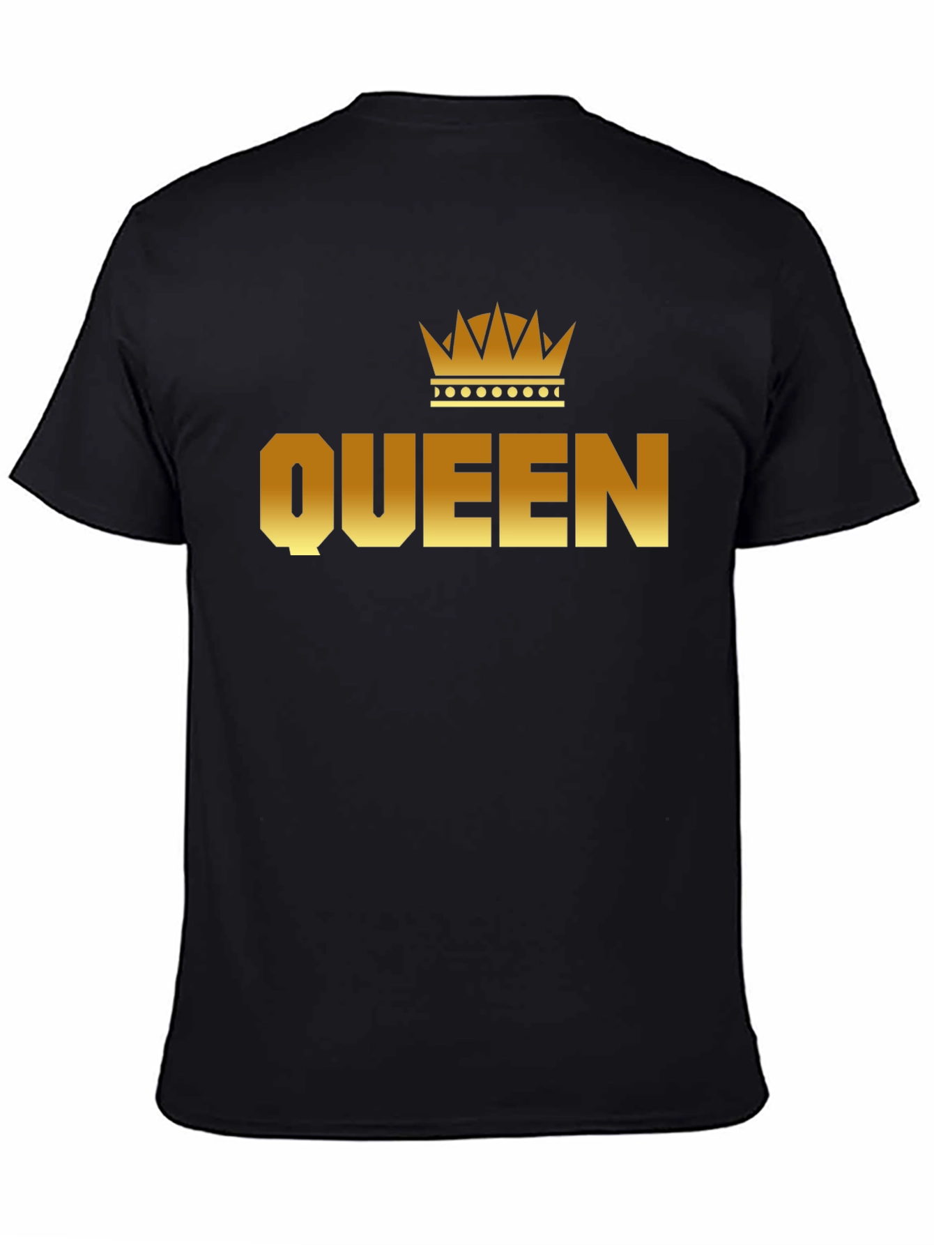 Queen Crown Graphic Black T-Shirt