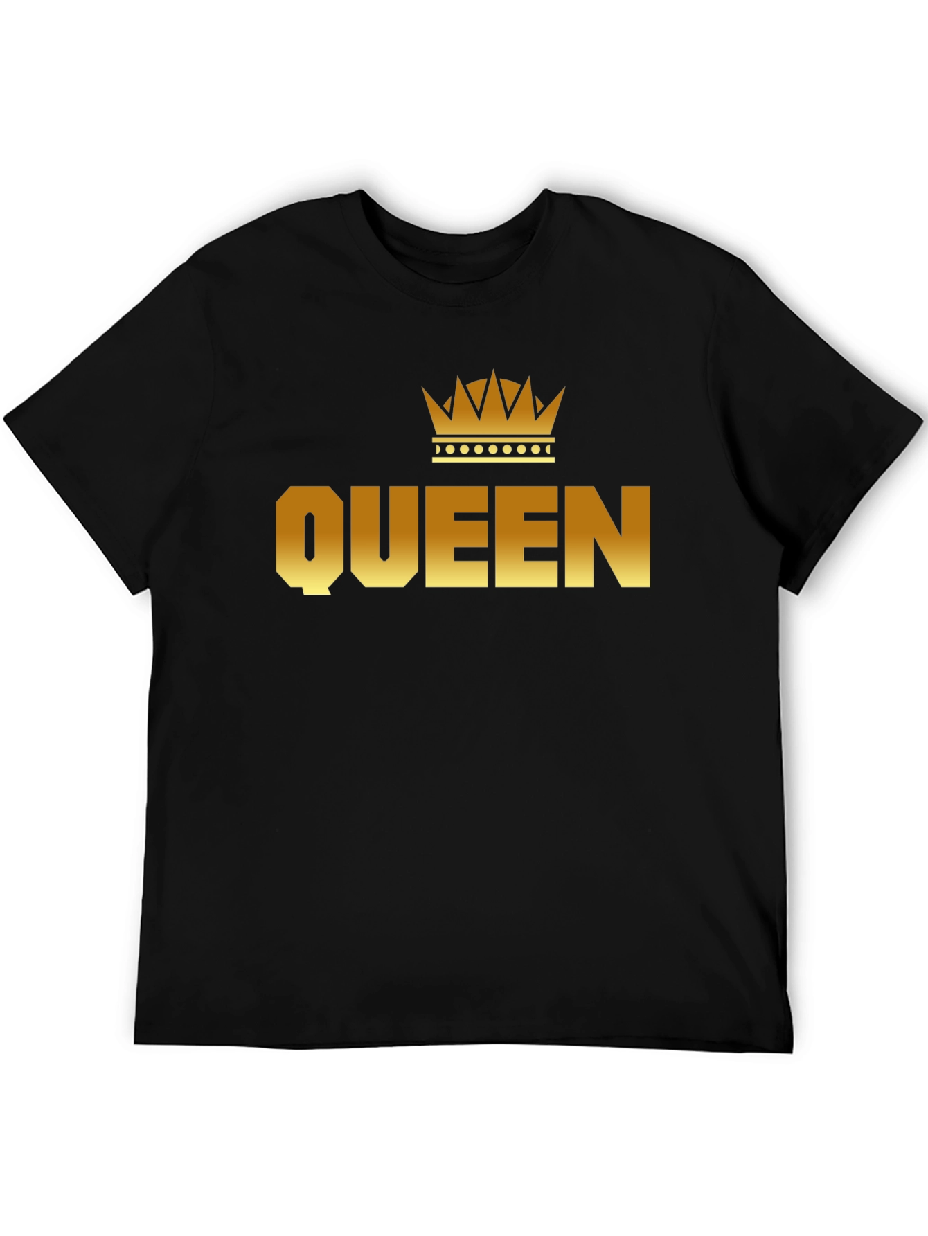 Queen Crown Graphic Black T-Shirt