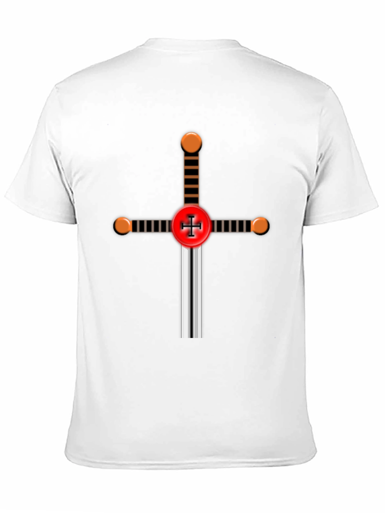 Crusader Sword Graphic Tee - Black