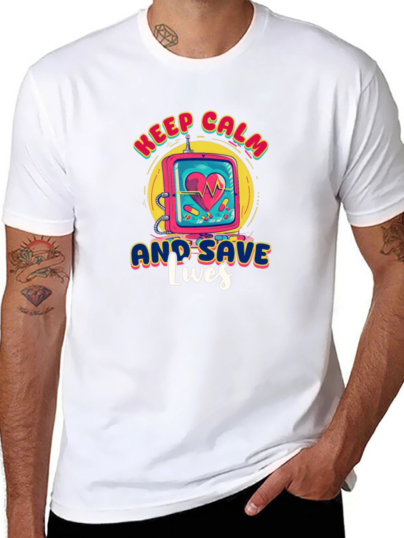 Keep Calm Save Lives Graphic Tee