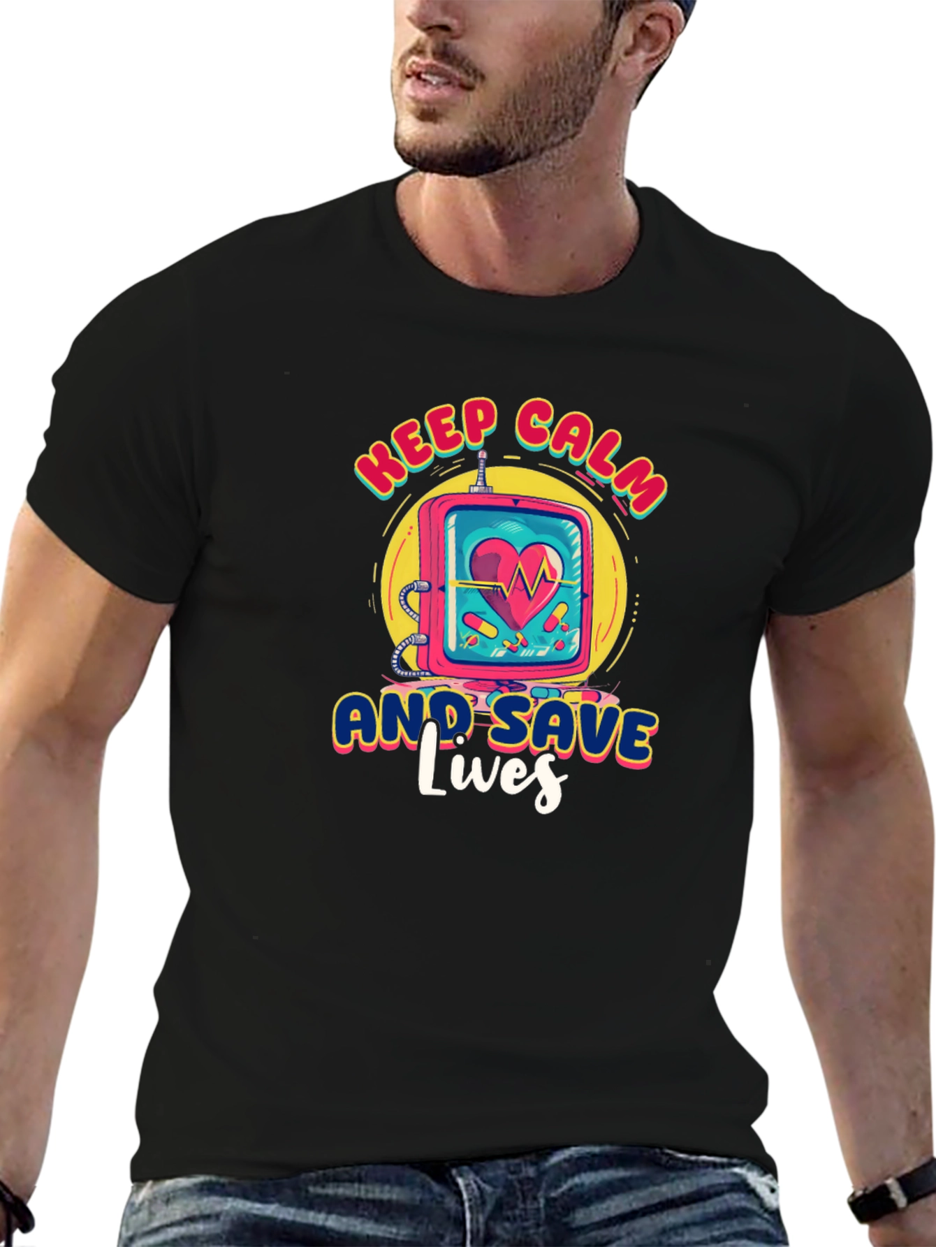 Keep Calm Save Lives Graphic Tee