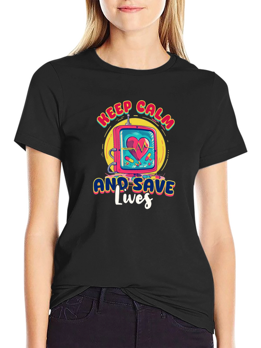 Keep Calm Save Lives Graphic Tee