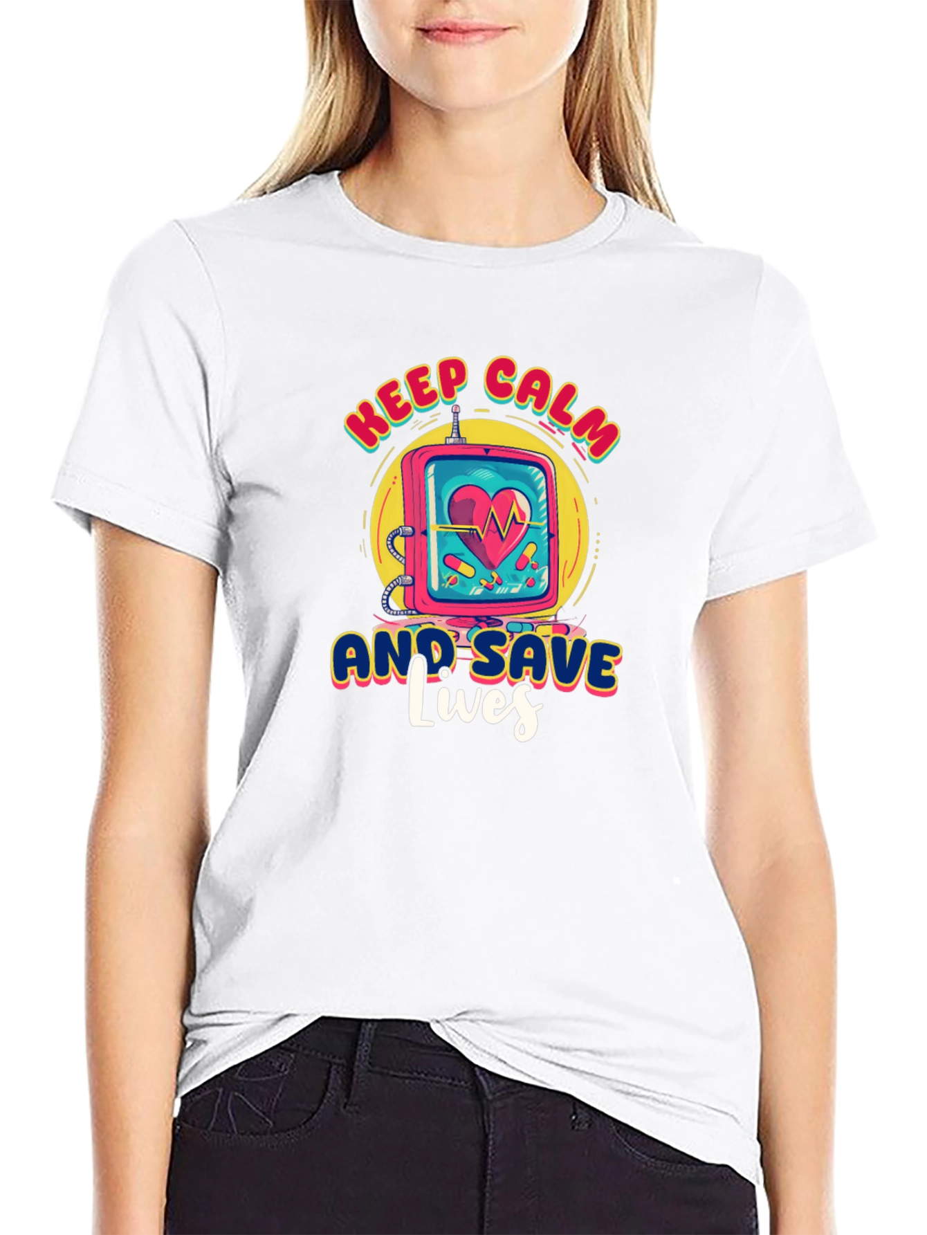 Keep Calm Save Lives Graphic Tee