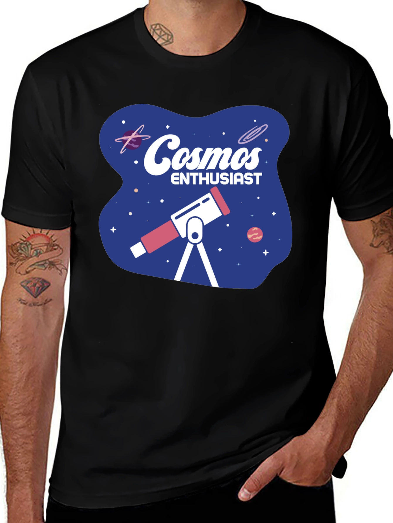 Cosmos Enthusiast T-Shirt - Space Lover Tee