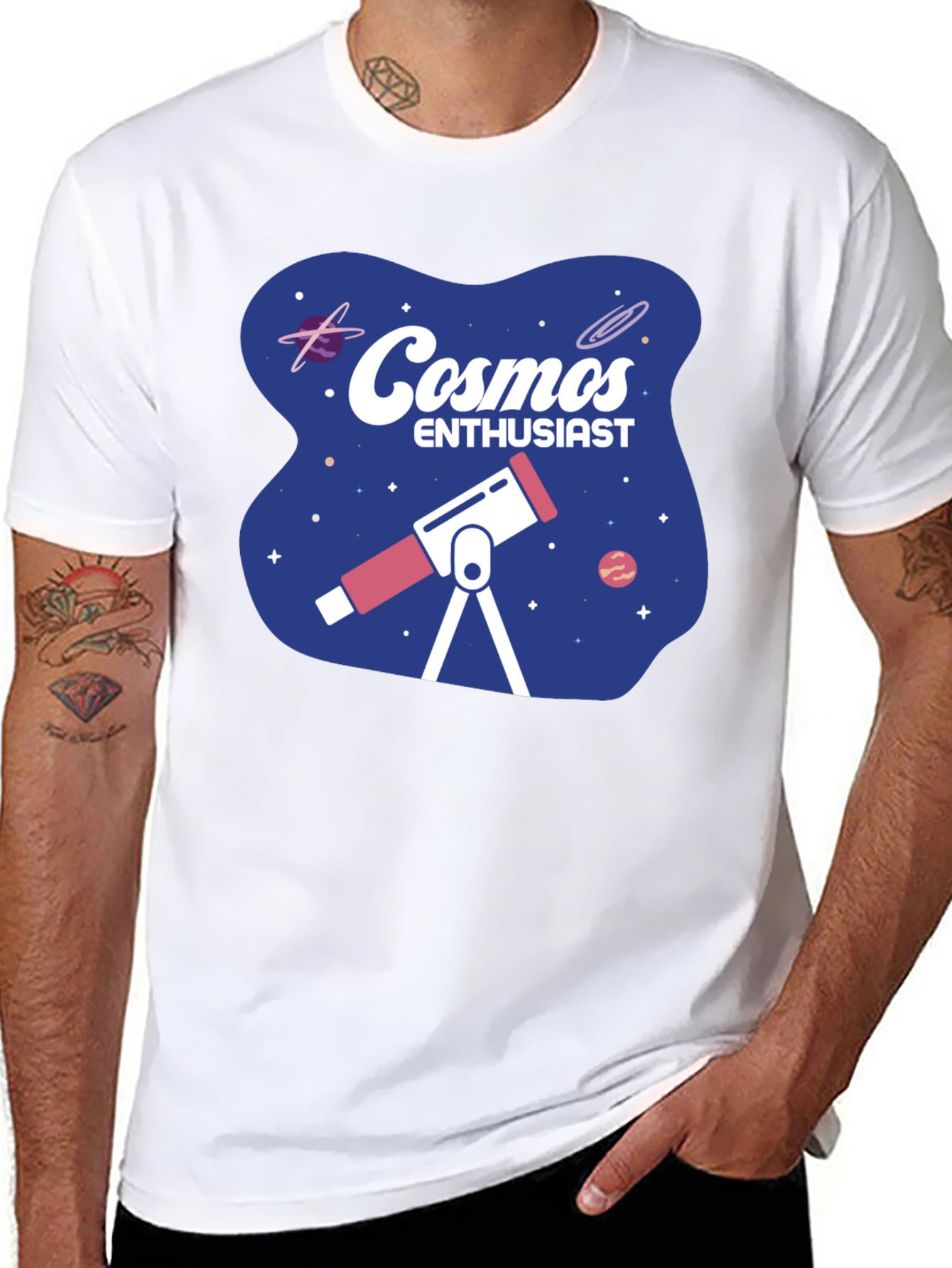 Cosmos Enthusiast T-Shirt - Space Lover Tee
