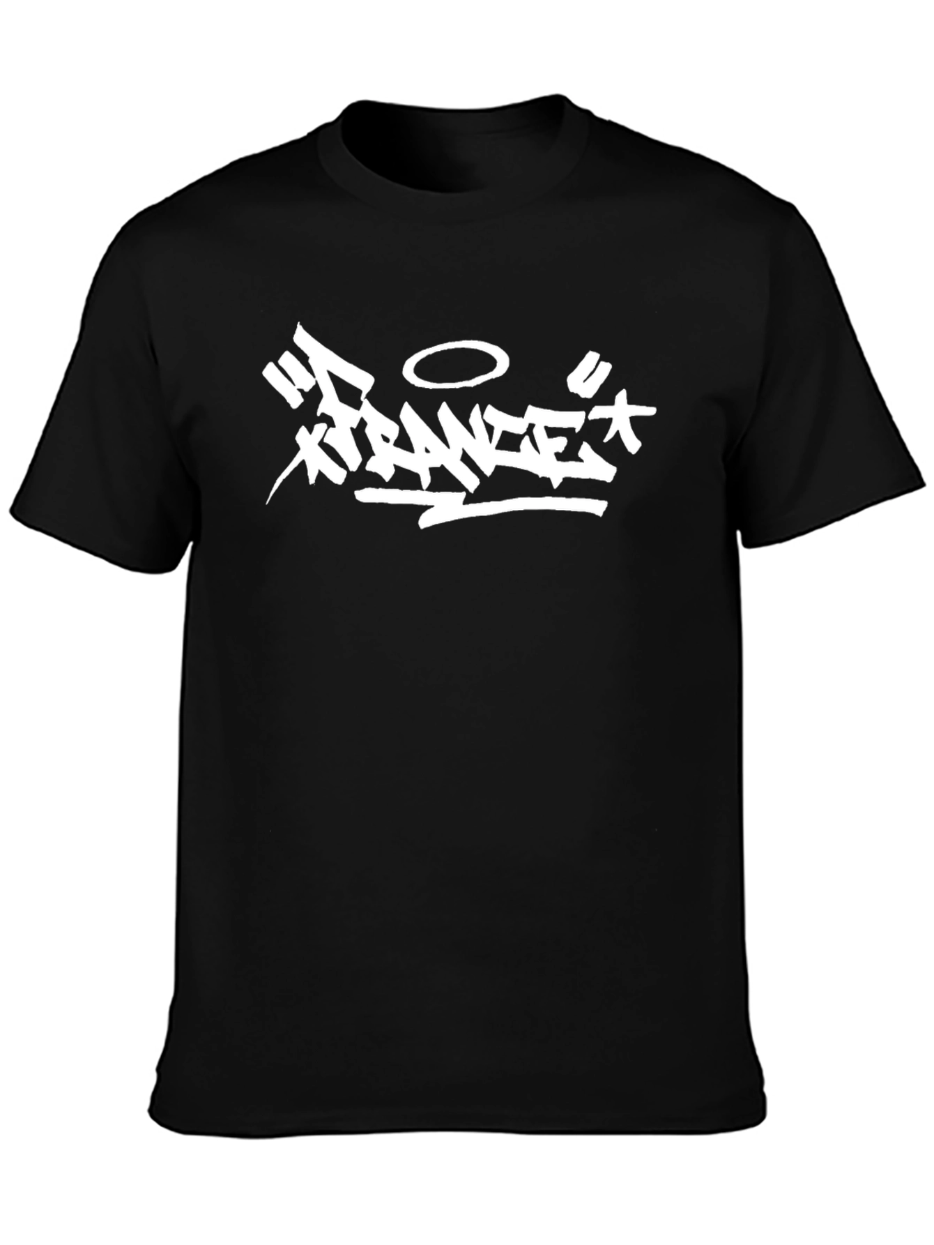 Xtrance White Graphic Black T-Shirt