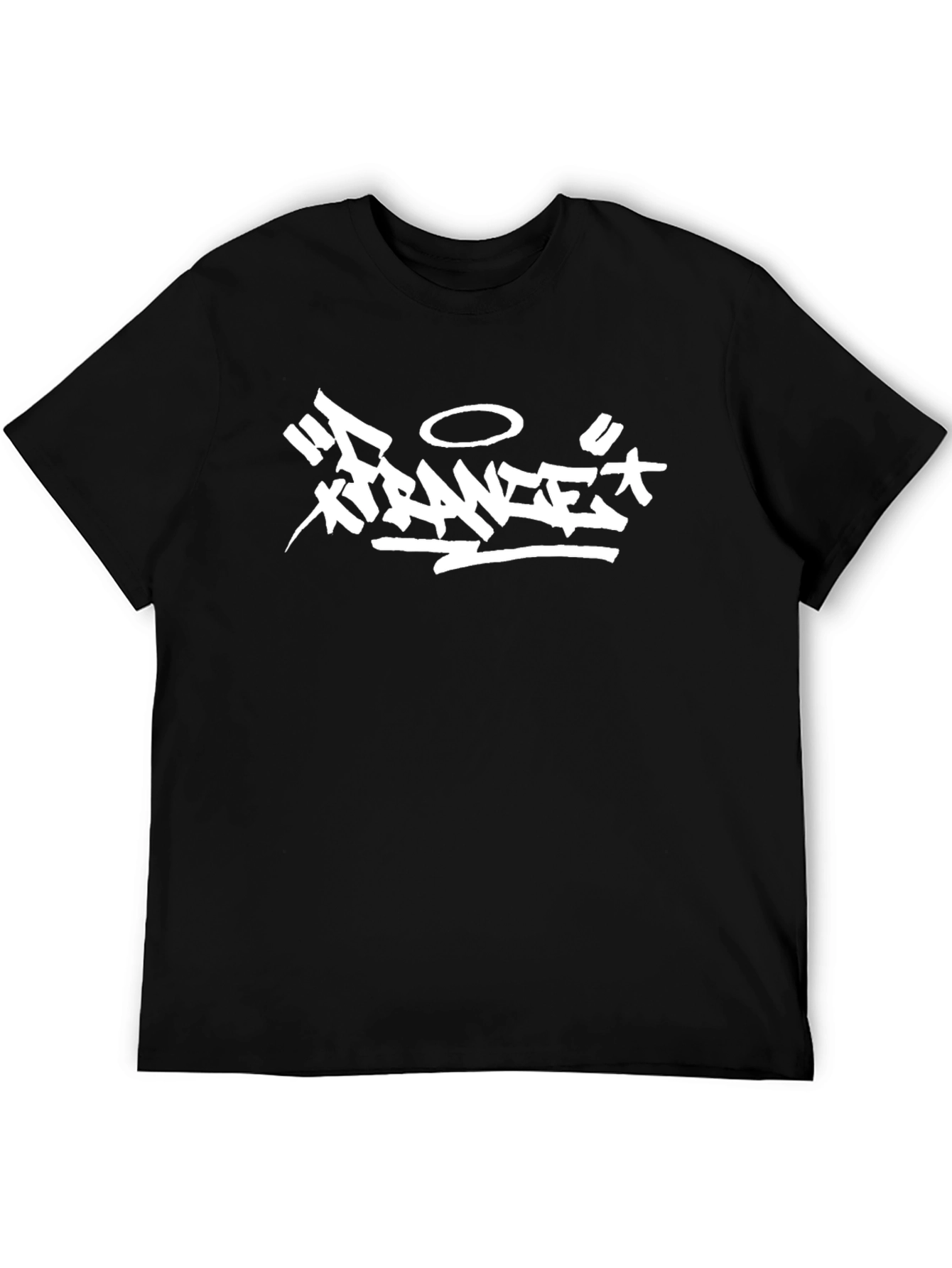 Xtrance White Graphic Black T-Shirt