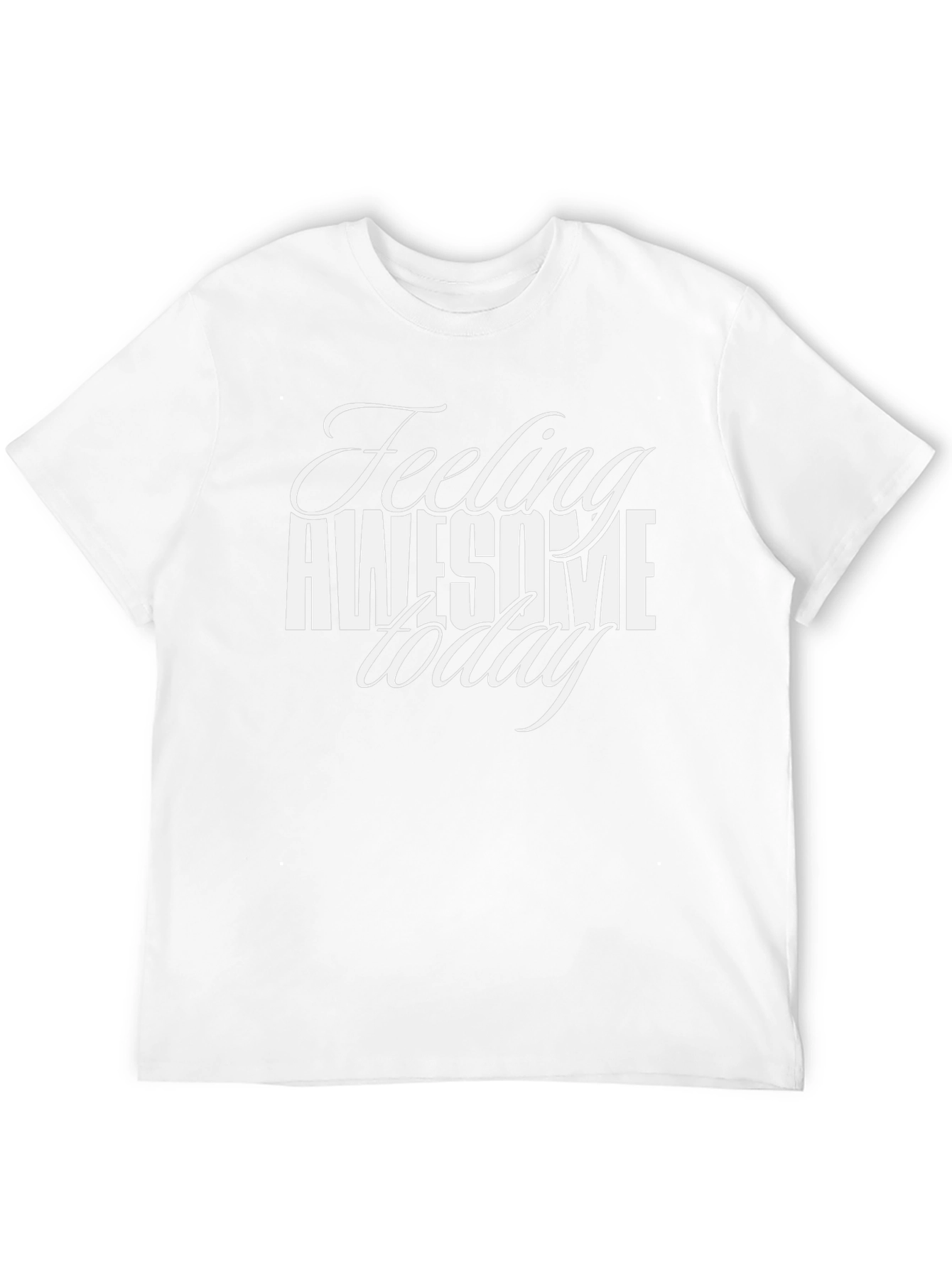 Feeling Awesome Today Black T-Shirt