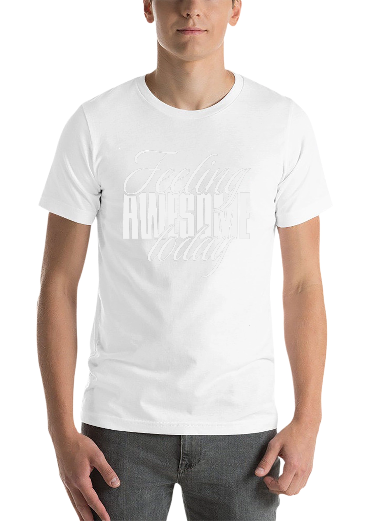 Feeling Awesome Today Black T-Shirt