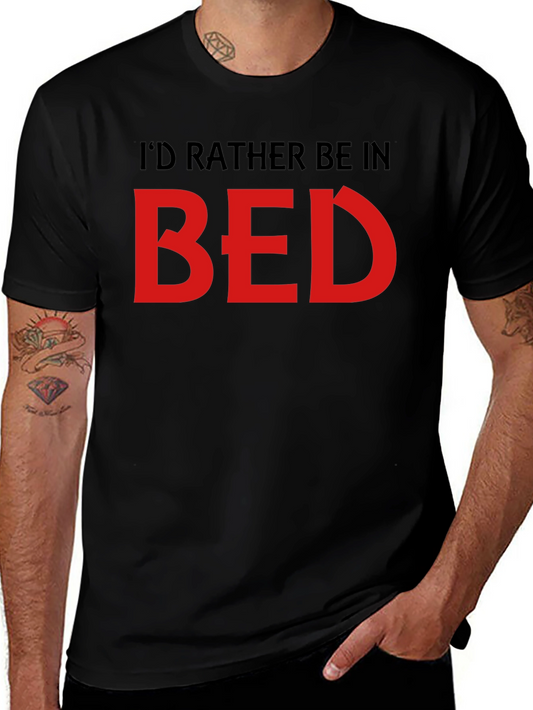 Id Rather Be In Bed Graphic T-Shirt - Relaxed Fit