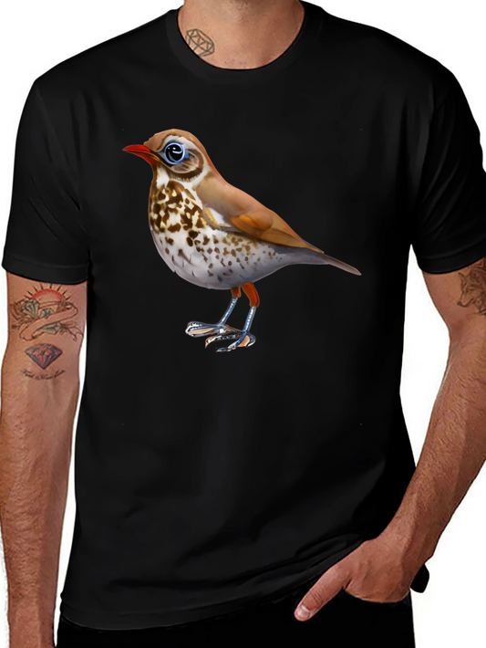 Bird Graphic Black T-Shirt