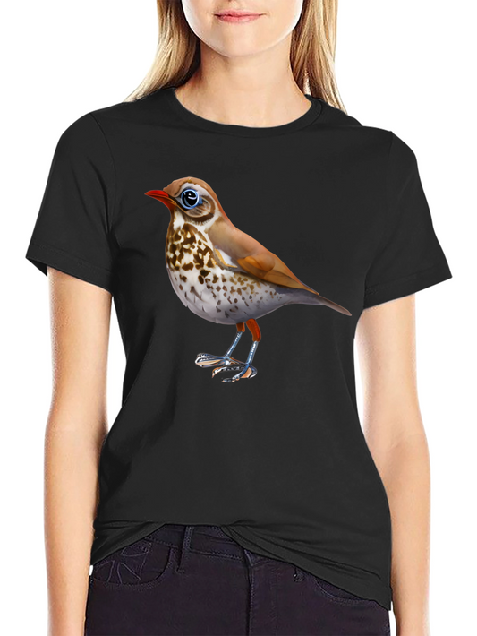 Bird Graphic Black T-Shirt