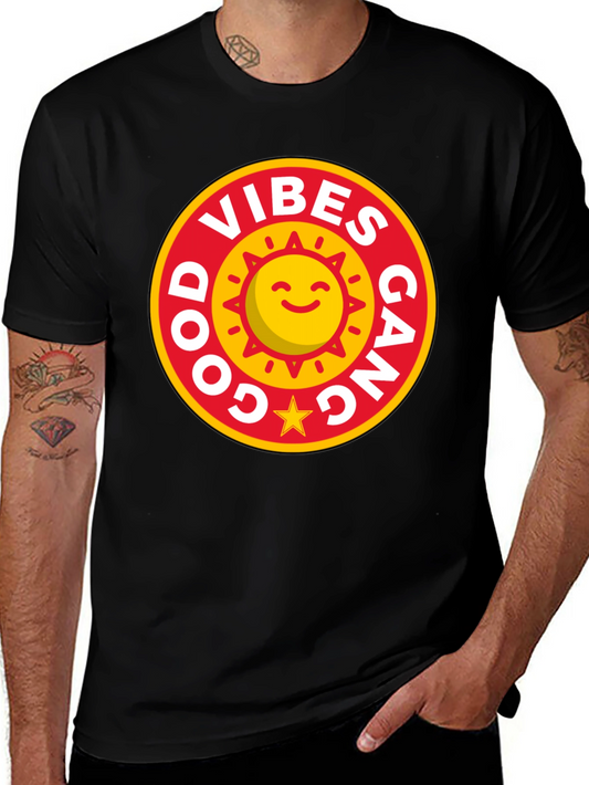 Good Vibes Gang Graphic Tee - Trendy Casual Comfort