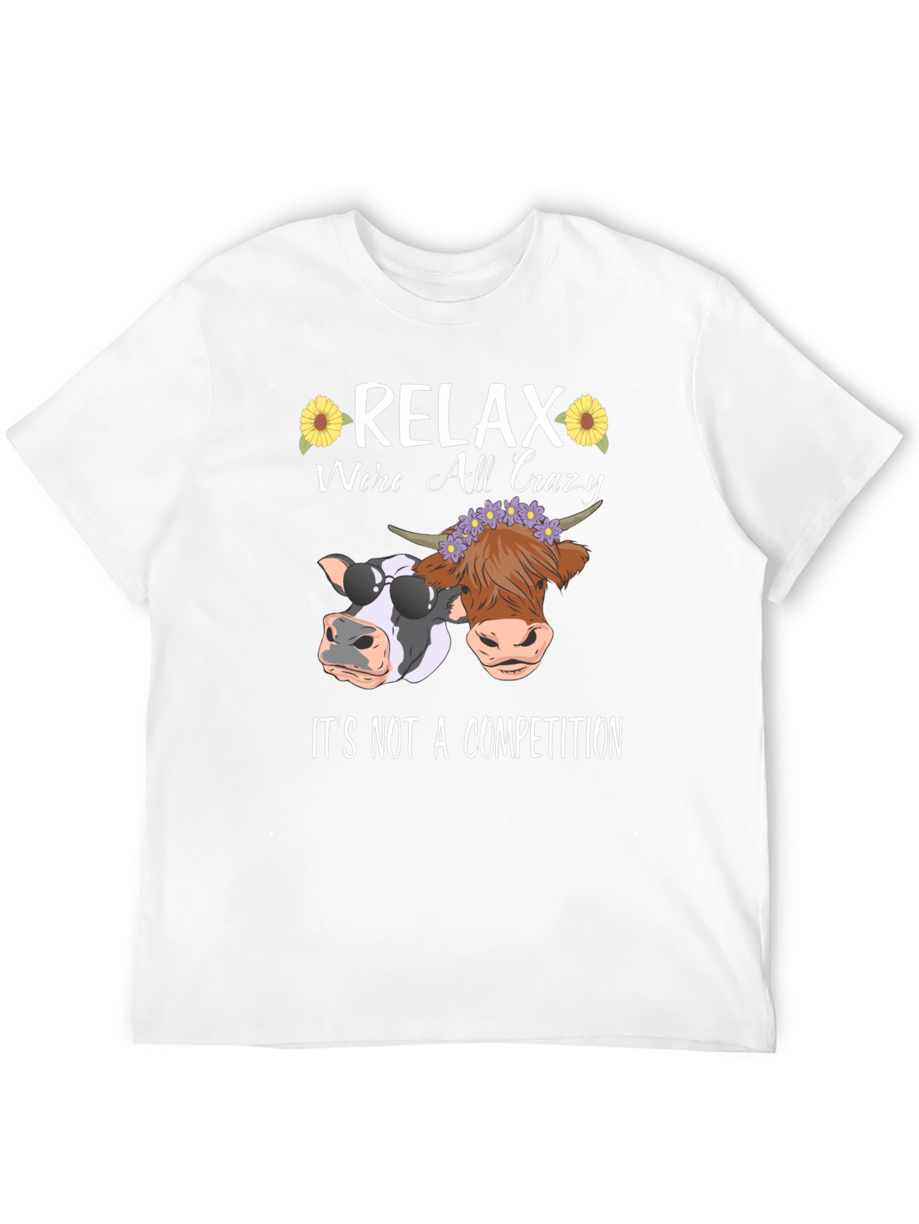 Relax Were All Crazy Black T-Shirt