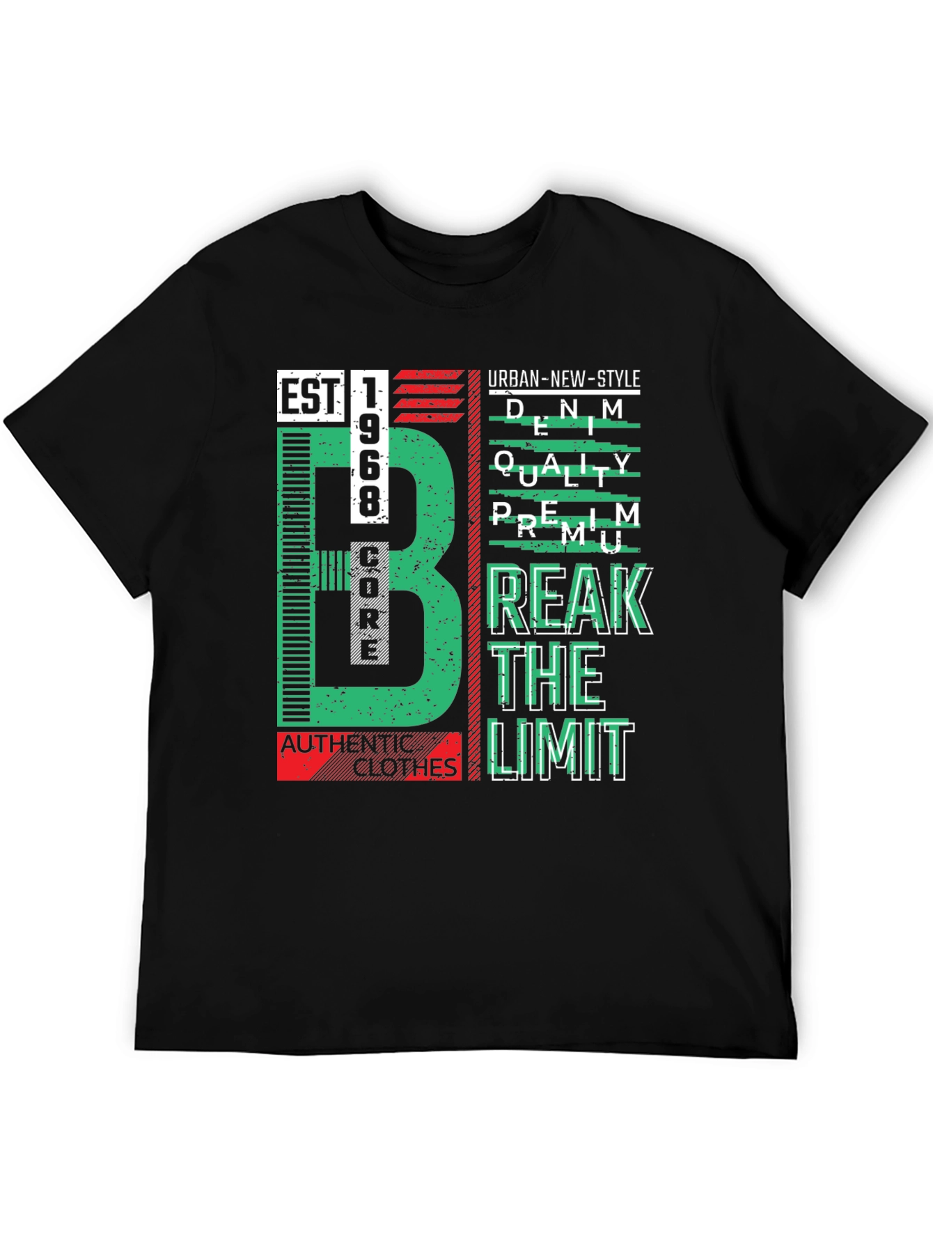 Urban Style Graphic Tee - Est. 1968 Premium Quality