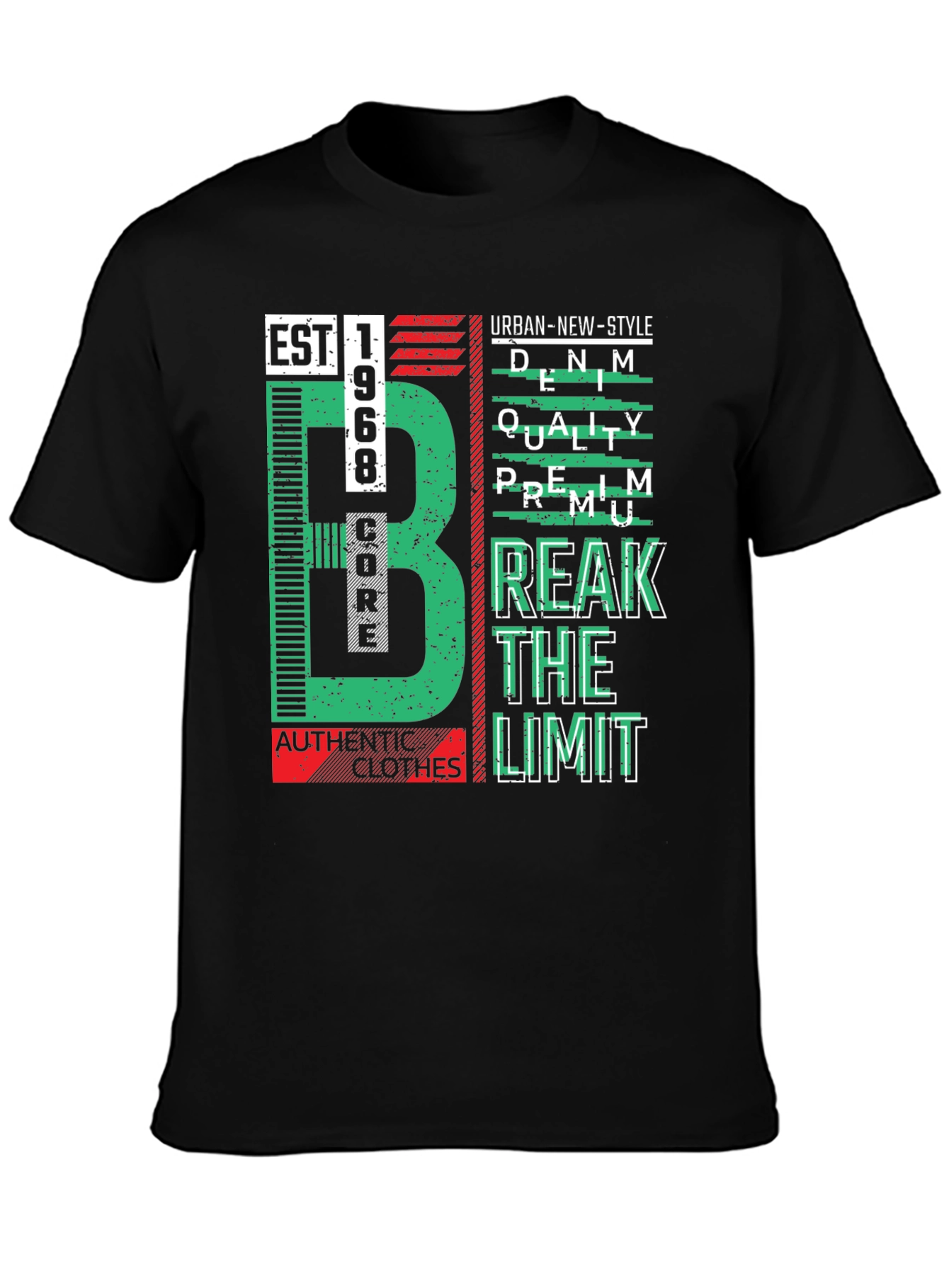 Urban Style Graphic Tee - Est. 1968 Premium Quality